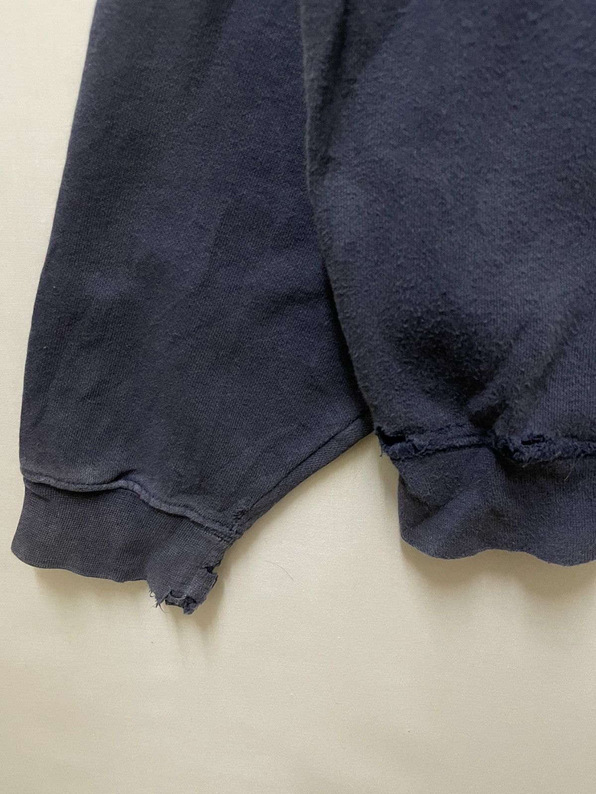 Nike × Vintage Vintage Nike Michigan Distressed Sweatshirt Navy Size US M / EU 48-50 / 2 - 3 Thumbnail