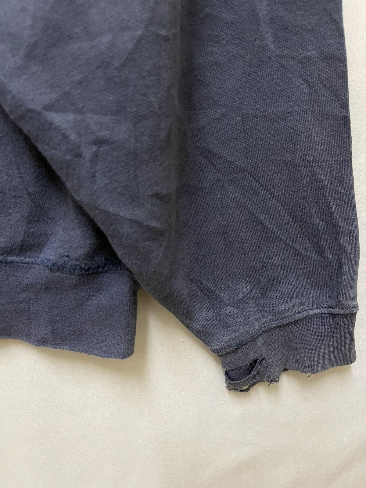 Nike × Vintage Vintage Nike Michigan Distressed Sweatshirt Navy Size US M / EU 48-50 / 2 - 5 Thumbnail