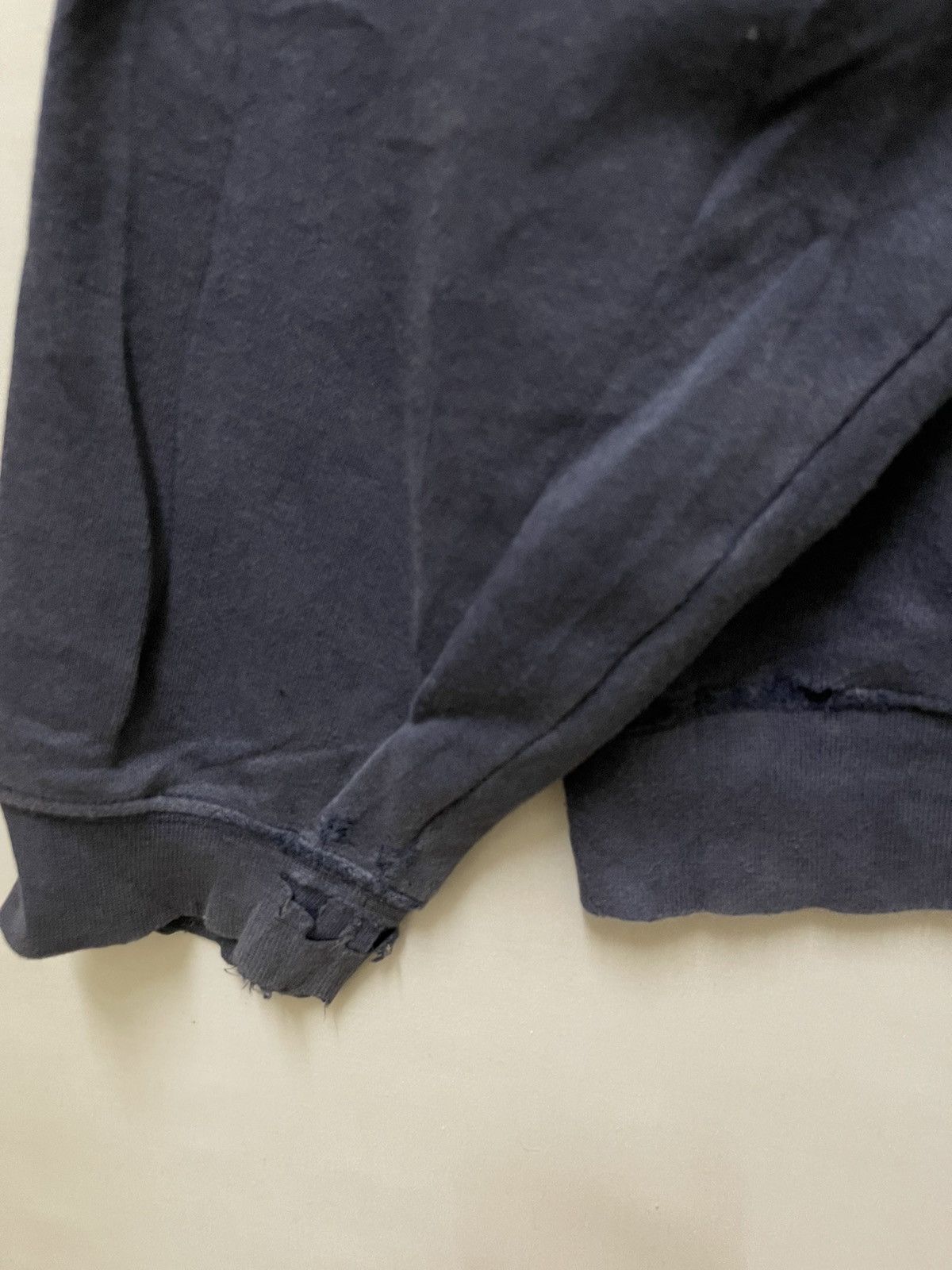 Nike × Vintage Vintage Nike Michigan Distressed Sweatshirt Navy Size US M / EU 48-50 / 2 - 4 Thumbnail