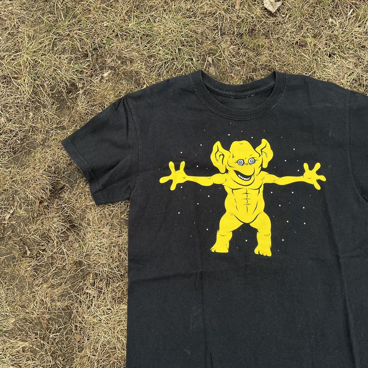 Vintage Vintage 90s Yellow Graphic Tee Demon Punk Streetwear Boxy S Size US S / EU 44-46 / 1 - 4 Thumbnail