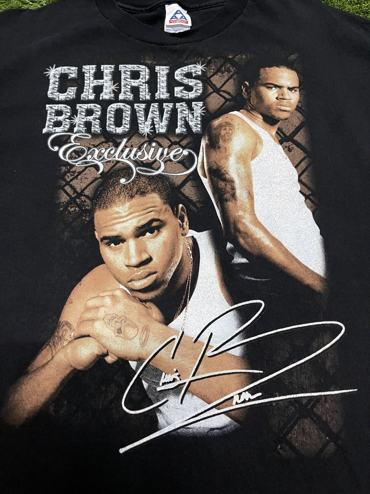Rap Tees × Vintage Vintage Y2K Chris Brown Rap Tees Size US XL / EU 56 / 4 - 3 Thumbnail