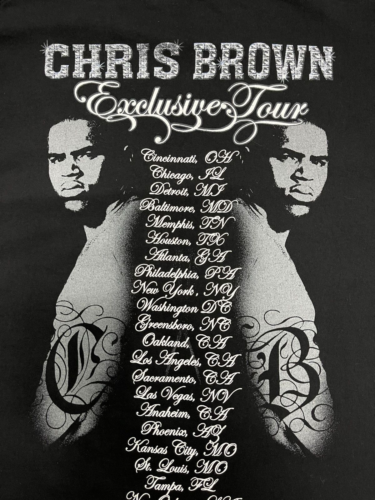 Rap Tees × Vintage Vintage Y2K Chris Brown Rap Tees Size US XL / EU 56 / 4 - 5 Thumbnail