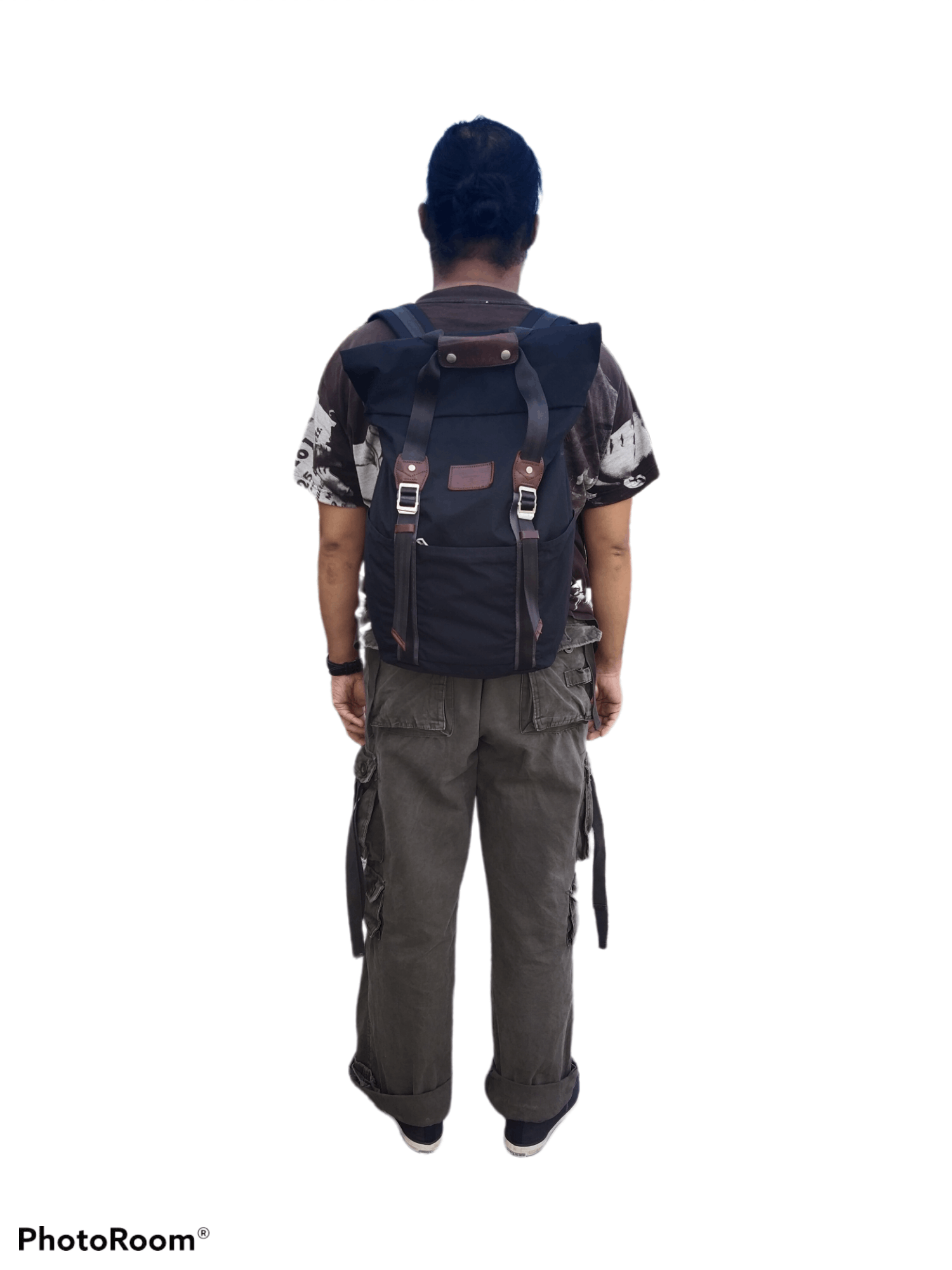 image of Hype x Masterpiece Bagpack Masterpiece Nylon Made In Japan in Black, Men's