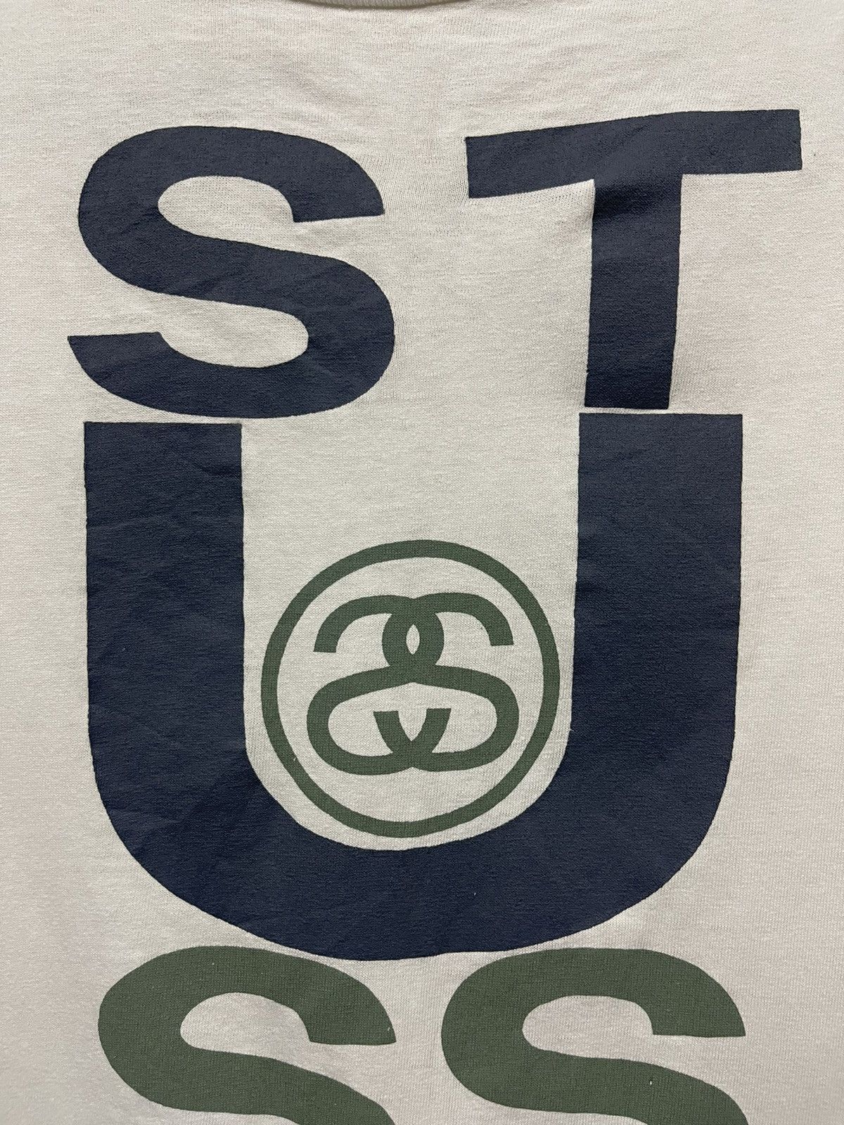Stussy × Vintage Vintage 80s Stussy Classic Logo Distressed T Shirt Size US L / EU 52-54 / 3 - 3 Thumbnail