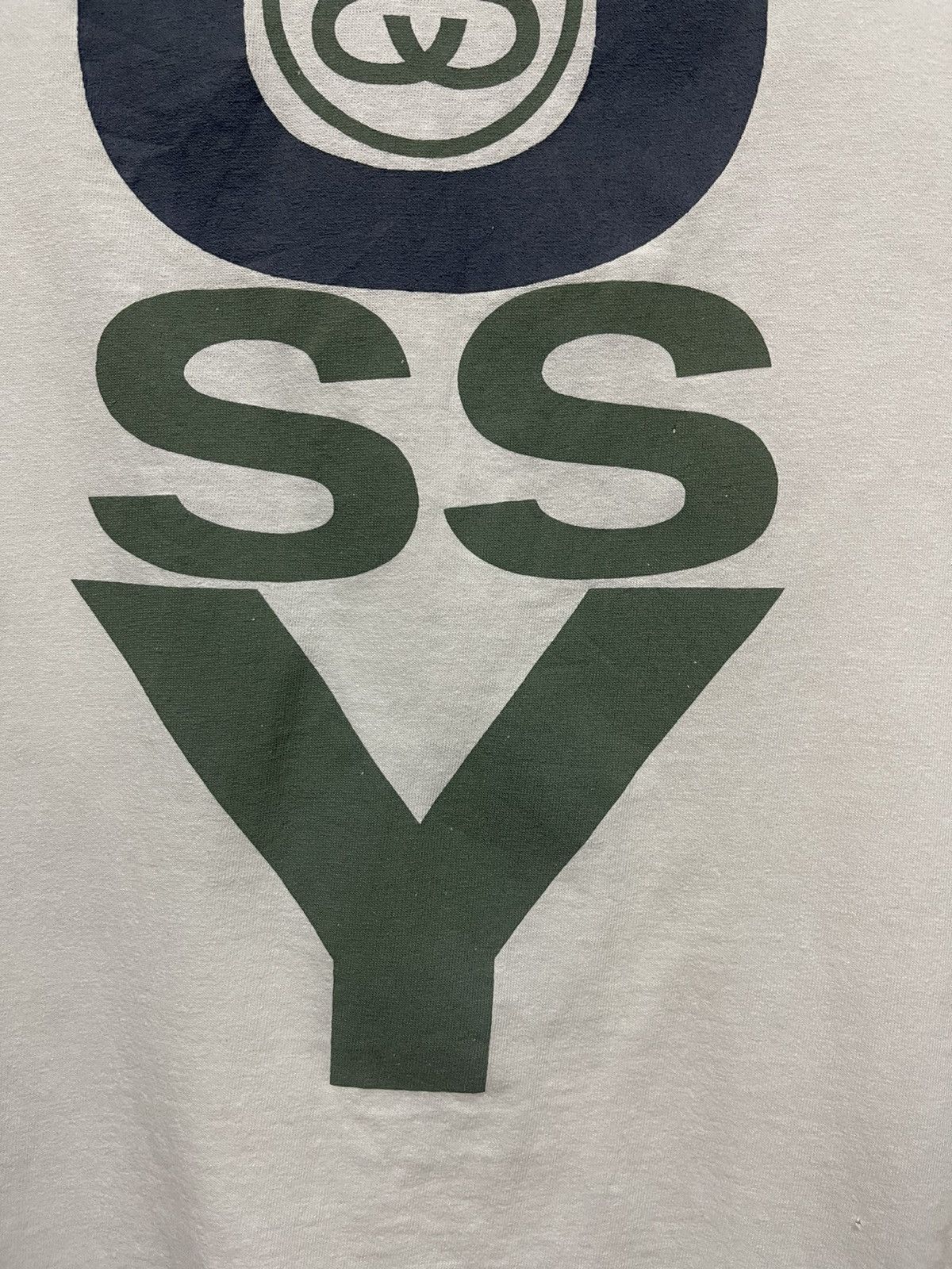 Stussy × Vintage Vintage 80s Stussy Classic Logo Distressed T Shirt Size US L / EU 52-54 / 3 - 4 Thumbnail