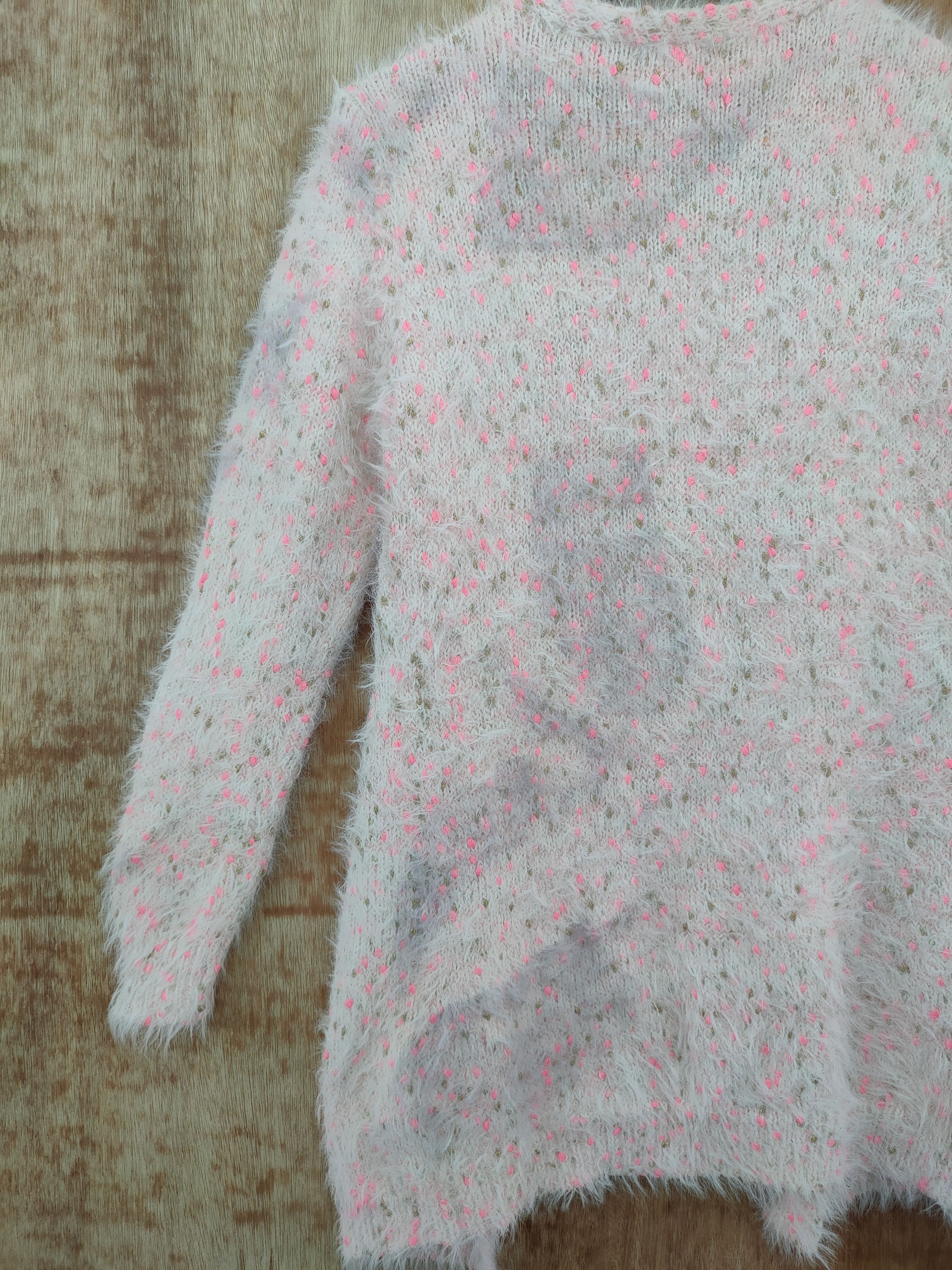 Japanese Brand DLL moririn mohair fur shaggy cardigan japan dirty #46-172 Size M / US 6-8 / IT 42-44 - 7 Thumbnail