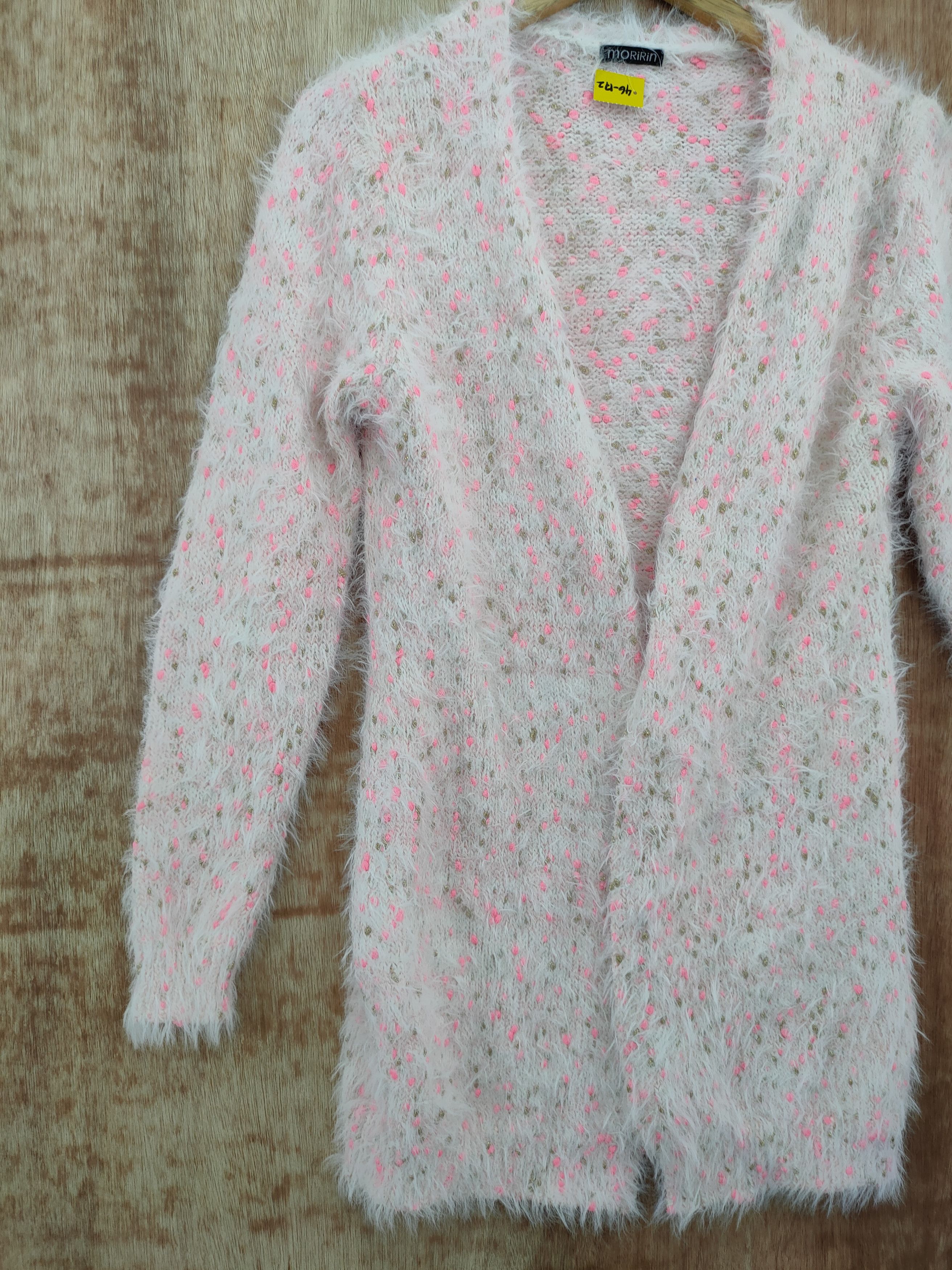 Japanese Brand DLL moririn mohair fur shaggy cardigan japan dirty #46-172 Size M / US 6-8 / IT 42-44 - 2 Thumbnail