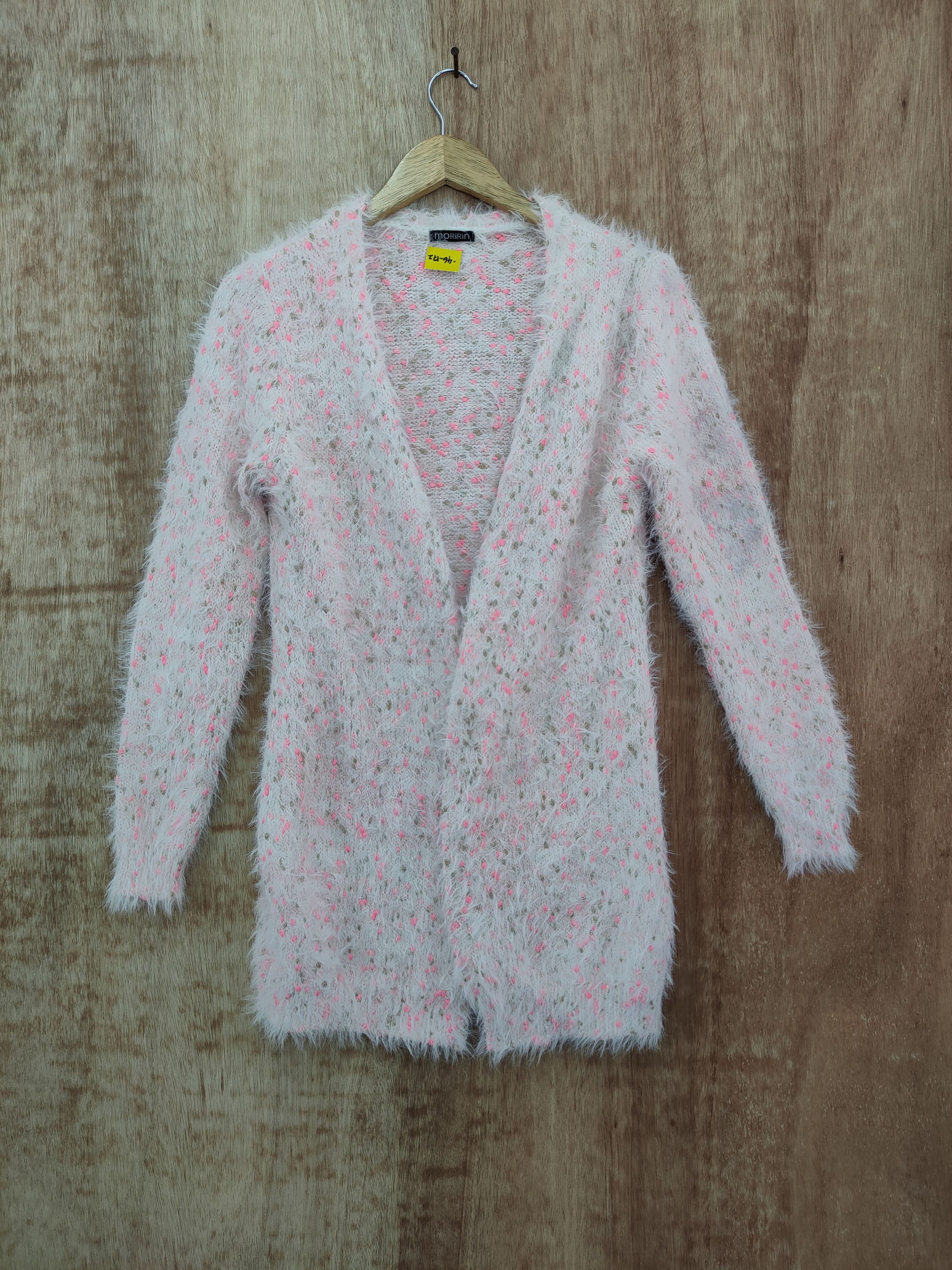 Japanese Brand DLL moririn mohair fur shaggy cardigan japan dirty #46-172 Size M / US 6-8 / IT 42-44 - 1 Thumbnail