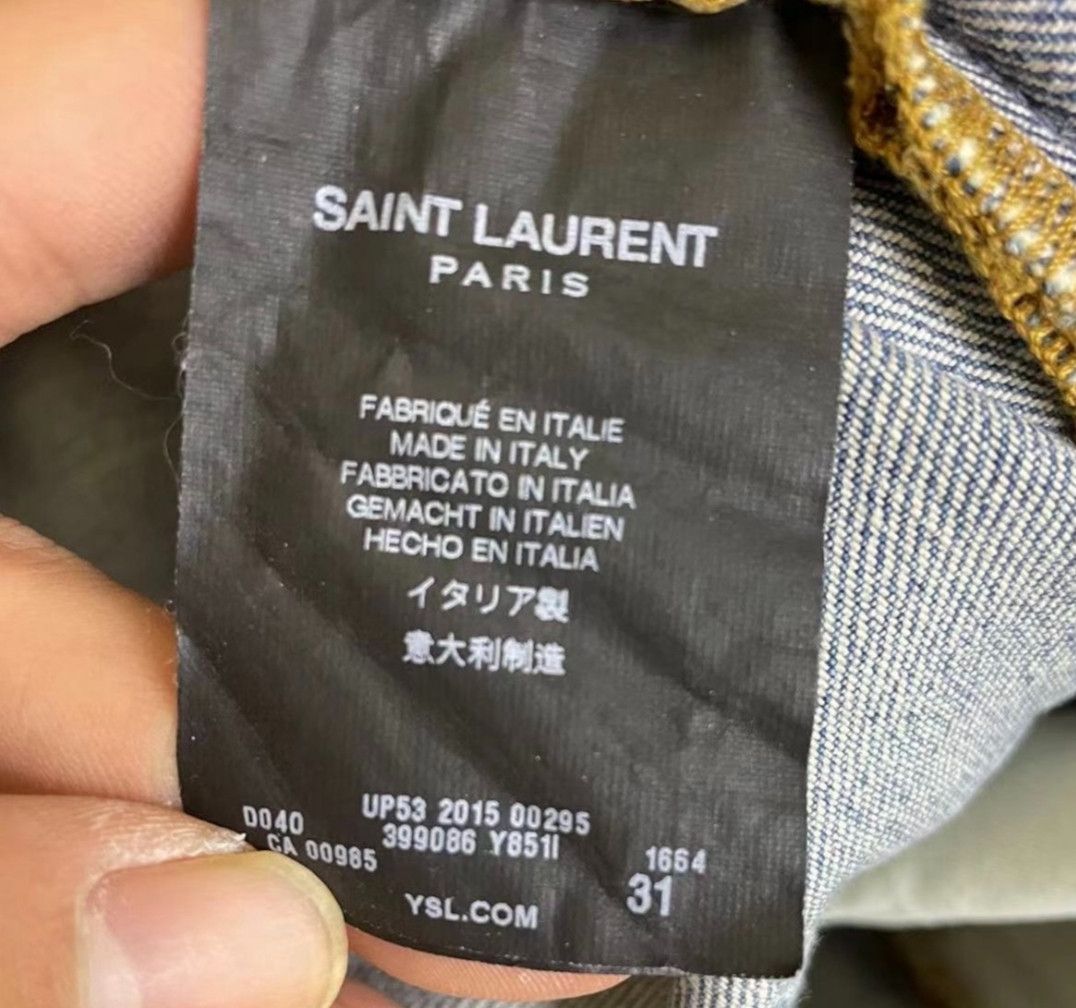 Saint Laurent Paris Knife cut Jeans Size US 31 - 4 Thumbnail