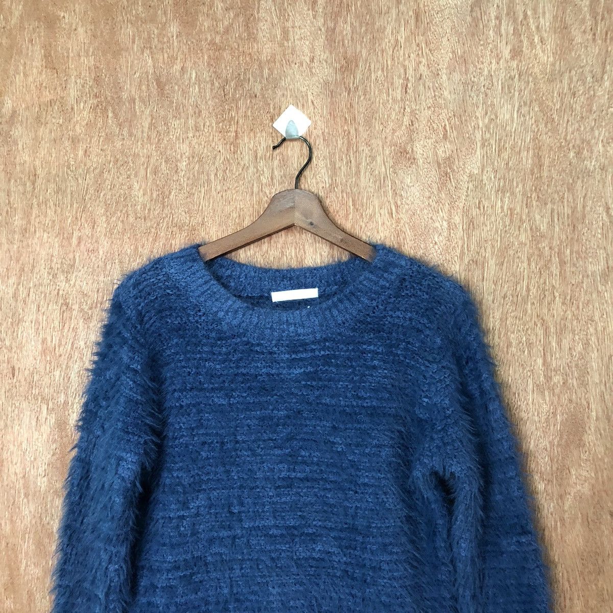 Homespun Knitwear × Japanese Brand Chocol Raffine Blue Shag Shaggy Fur Mohair Knitwear #6412 Size M / US 6-8 / IT 42-44 - 2 Thumbnail