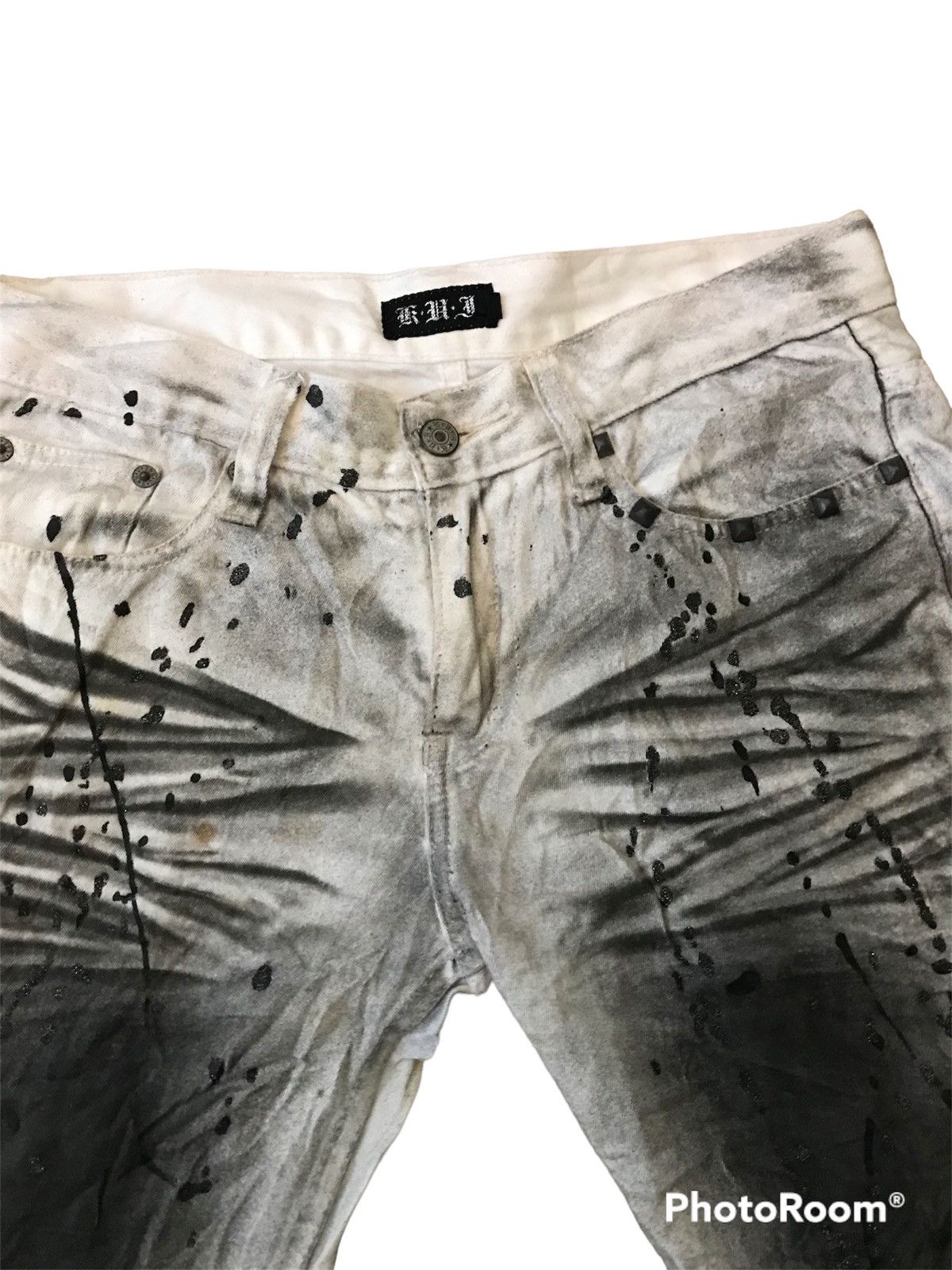 Beauty Beast skull painter jeans rare design bootcut Size US 32 / EU 48 - 5 Thumbnail