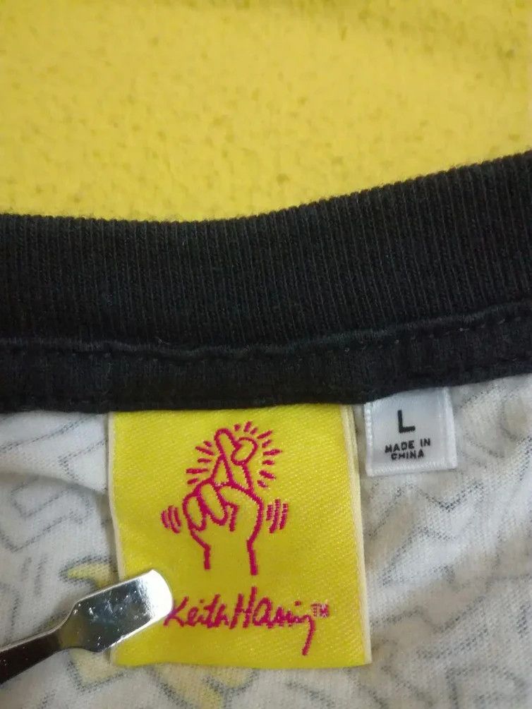 Japanese Brand × Keith Haring × Vintage Keith Haring Print Pocket Pop Art Rare Size US L / EU 52-54 / 3 - 11 Thumbnail