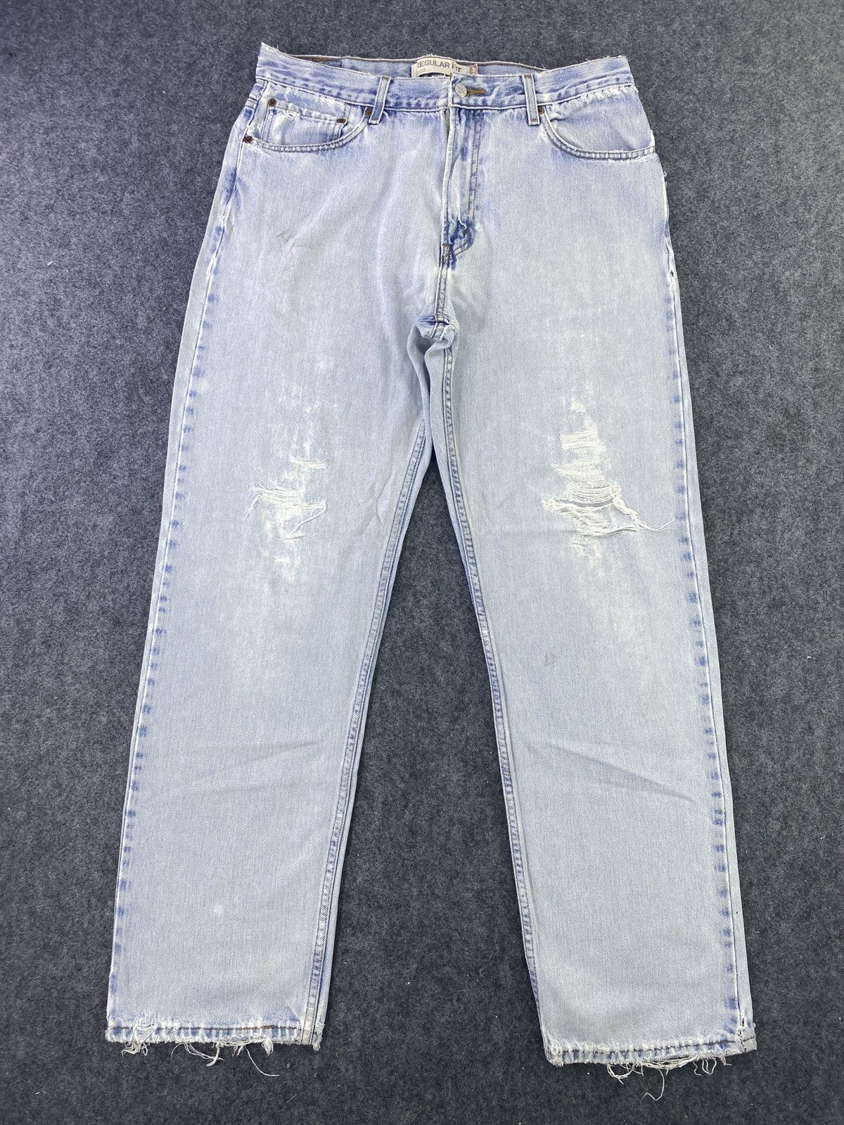 Levi's Levi's vintage 505 Distress Blue Jeans - J563 Size US 34 / EU 50 - 1 Thumbnail