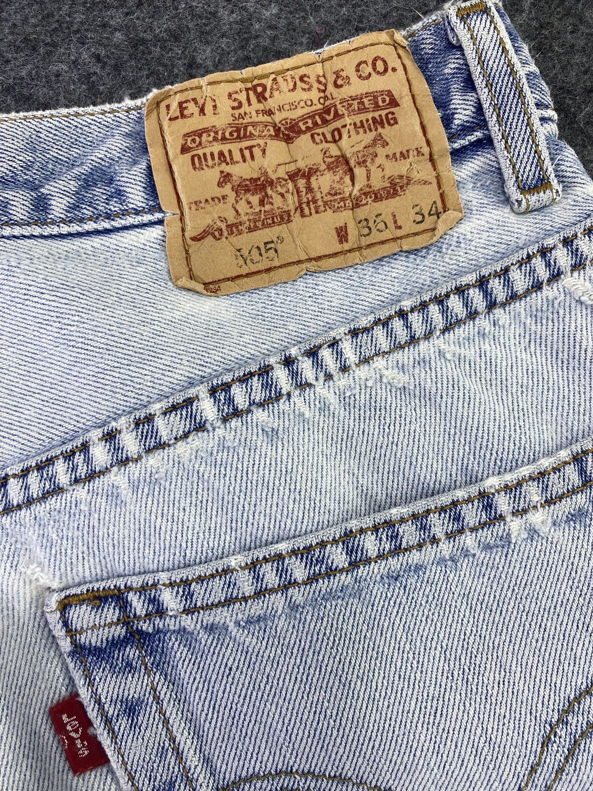 Levi's Levi's vintage 505 Distress Blue Jeans - J563 Size US 34 / EU 50 - 11 Thumbnail