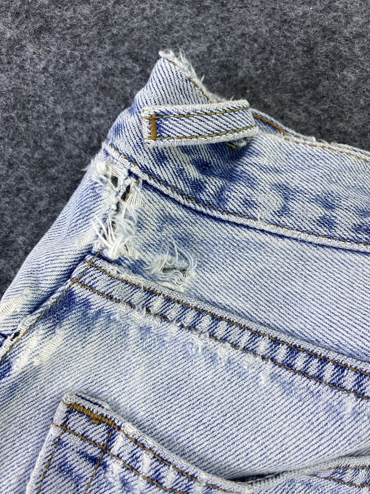 Levi's Levi's vintage 505 Distress Blue Jeans - J563 Size US 34 / EU 50 - 12 Thumbnail