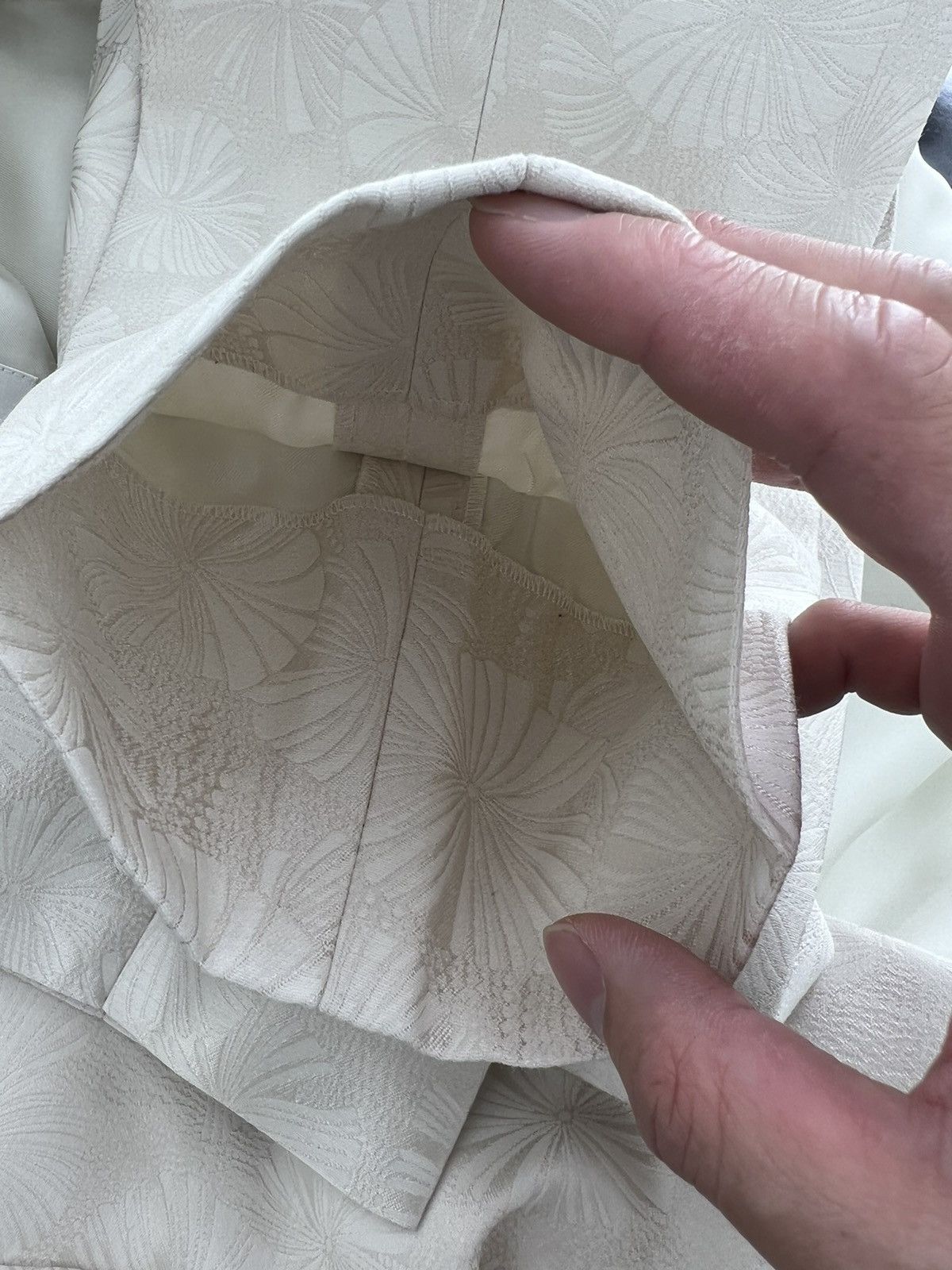Saint Laurent Paris SS21 White Parasol Jacquard Tailor Pants 46/48/50/52 Size 48S - 7 Thumbnail