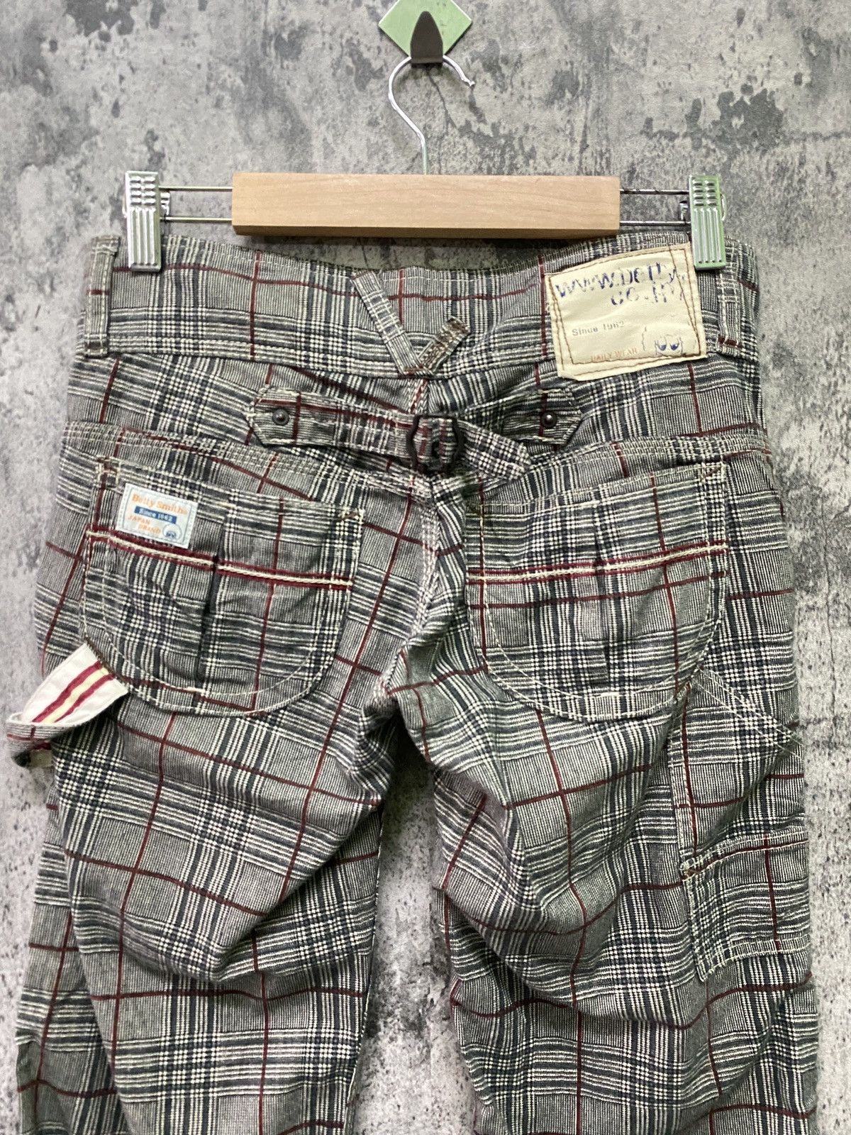 Japanese Brand × Seditionaries Japan BETTY SMITHS Checkered Plaid Low Rises Flare Pants Size US 28 / EU 44 - 10 Thumbnail
