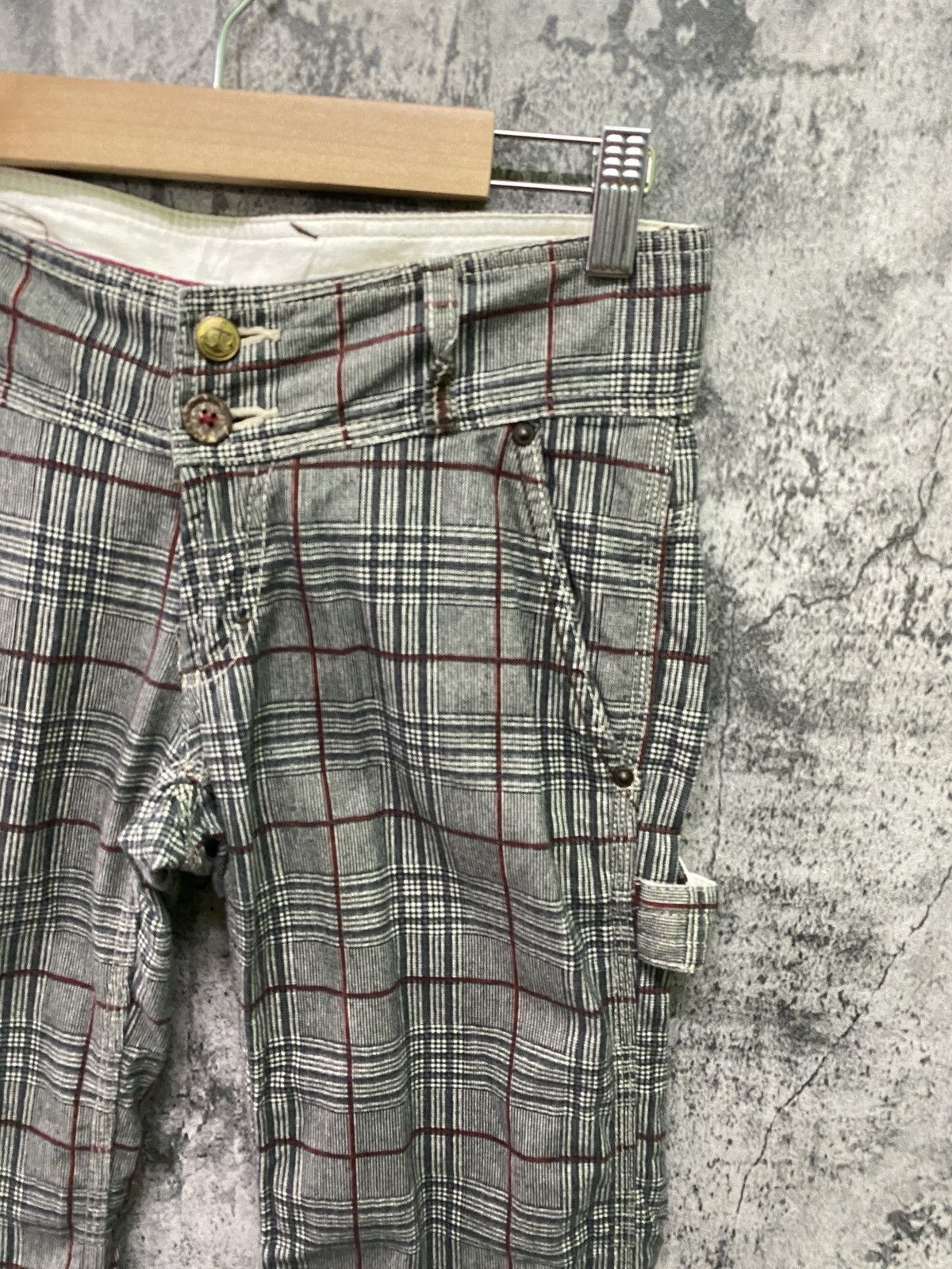 Japanese Brand × Seditionaries Japan BETTY SMITHS Checkered Plaid Low Rises Flare Pants Size US 28 / EU 44 - 5 Thumbnail