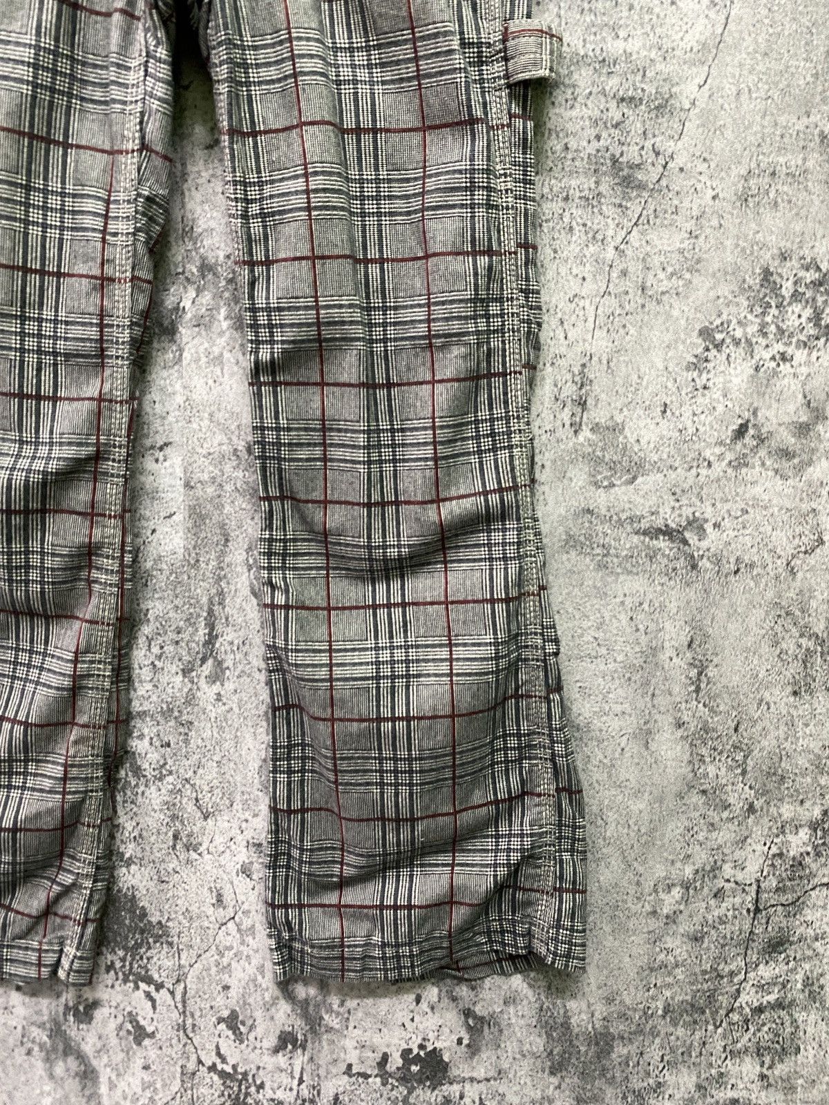 Japanese Brand × Seditionaries Japan BETTY SMITHS Checkered Plaid Low Rises Flare Pants Size US 28 / EU 44 - 6 Thumbnail
