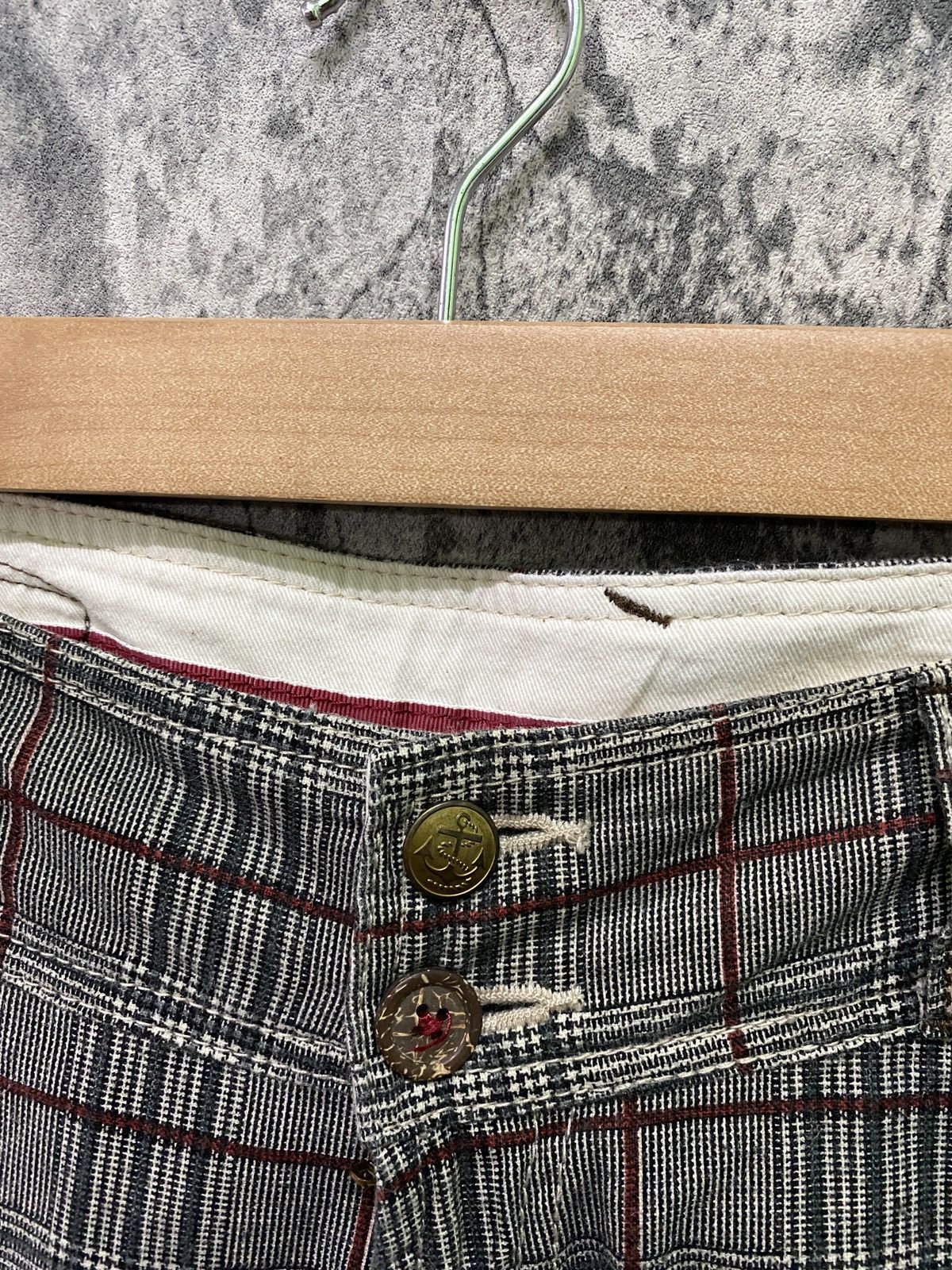 Japanese Brand × Seditionaries Japan BETTY SMITHS Checkered Plaid Low Rises Flare Pants Size US 28 / EU 44 - 9 Thumbnail