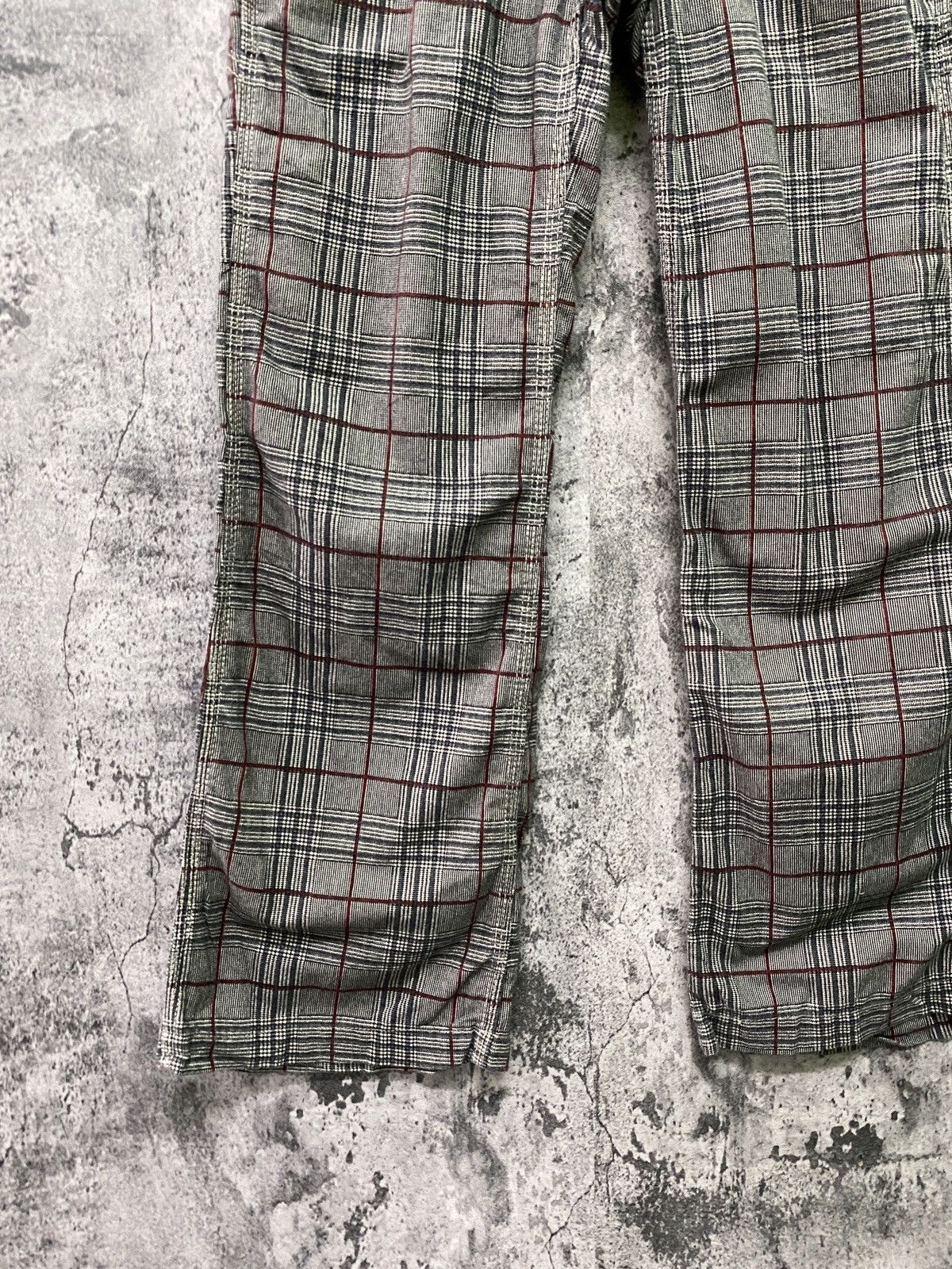 Japanese Brand × Seditionaries Japan BETTY SMITHS Checkered Plaid Low Rises Flare Pants Size US 28 / EU 44 - 7 Thumbnail