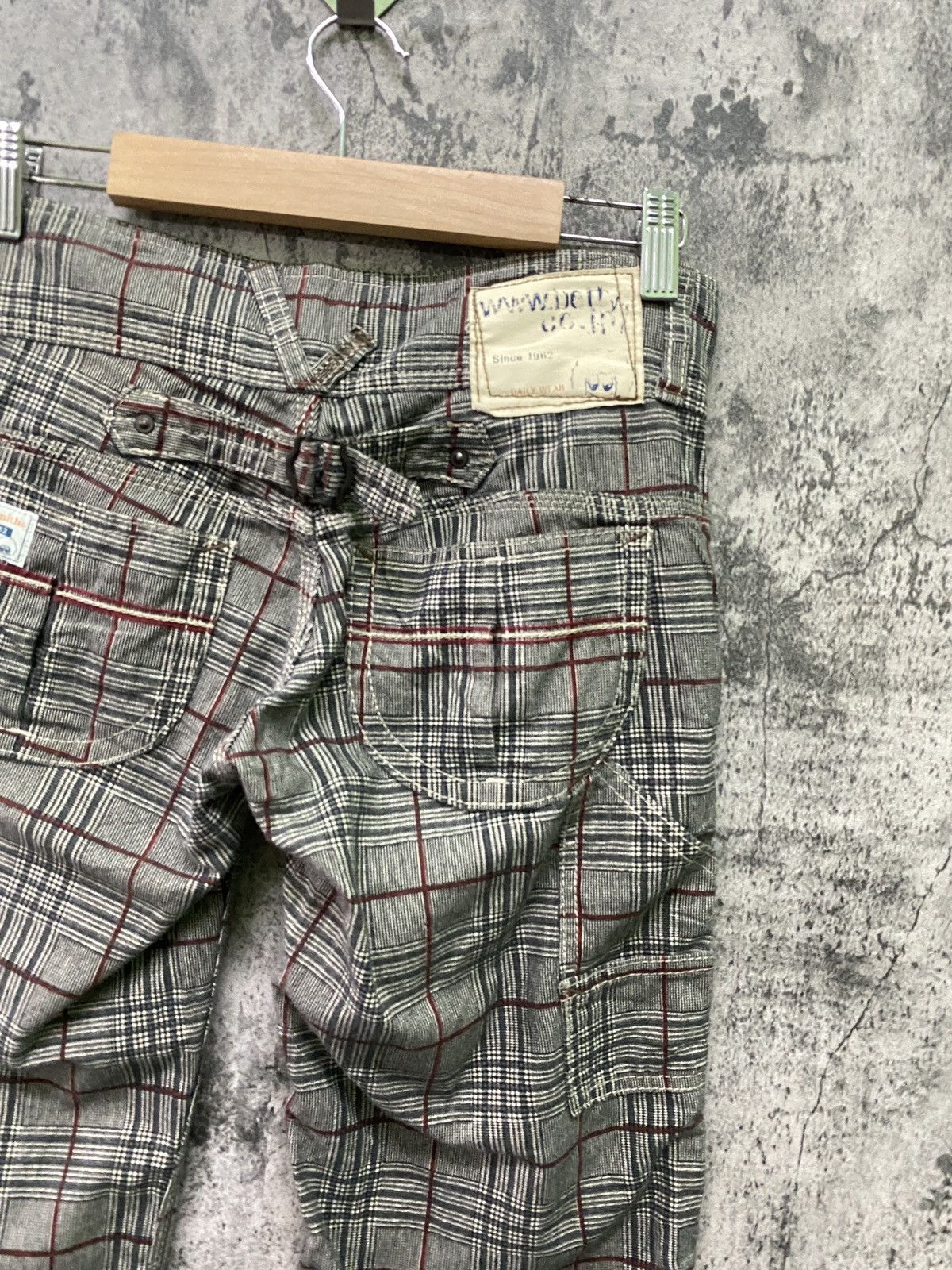 Japanese Brand × Seditionaries Japan BETTY SMITHS Checkered Plaid Low Rises Flare Pants Size US 28 / EU 44 - 12 Thumbnail