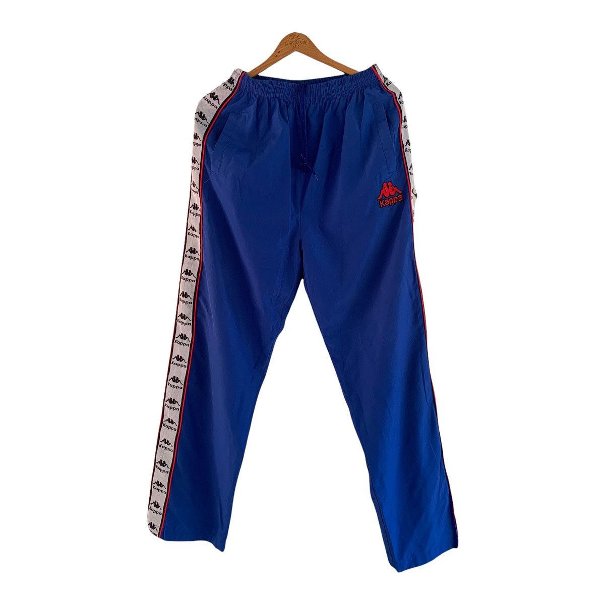 image of Vintage Kappa Side-Tape Track Pant in Blue, Men's (Size 32)