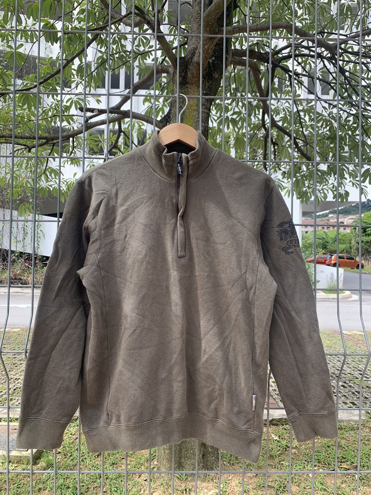 Burberry × Burberry Prorsum × Vintage Burberry London Big Logo Japan Edition Long Sleeve Size US M / EU 48-50 / 2 - 2 Thumbnail