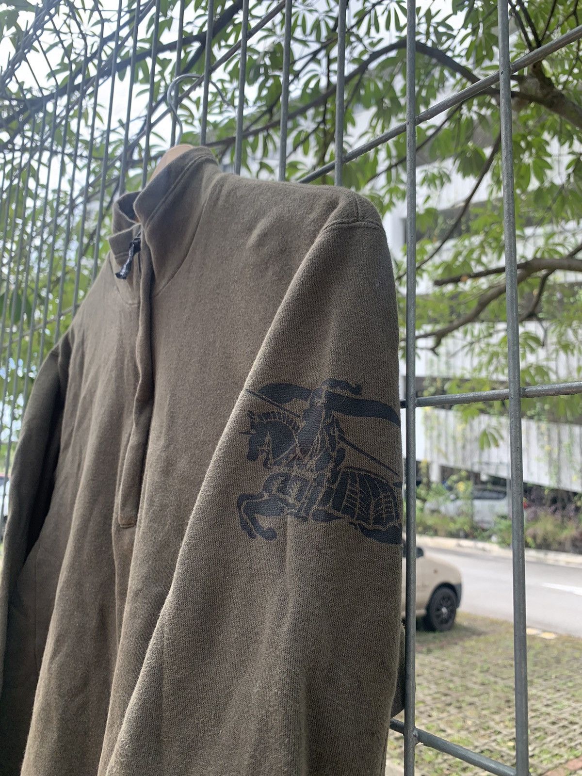 Burberry × Burberry Prorsum × Vintage Burberry London Big Logo Japan Edition Long Sleeve Size US M / EU 48-50 / 2 - 1 Thumbnail