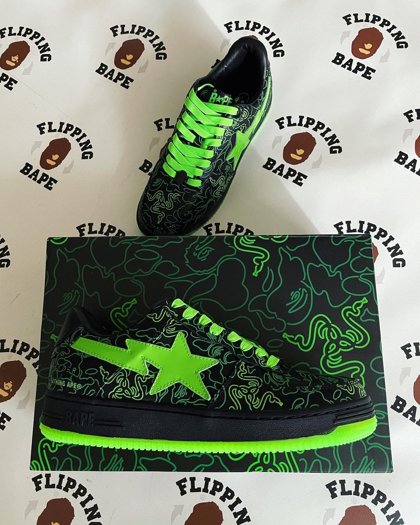 Bape BAPE X RAZER BAPE STA Size US 8 / EU 41 - 2 Thumbnail