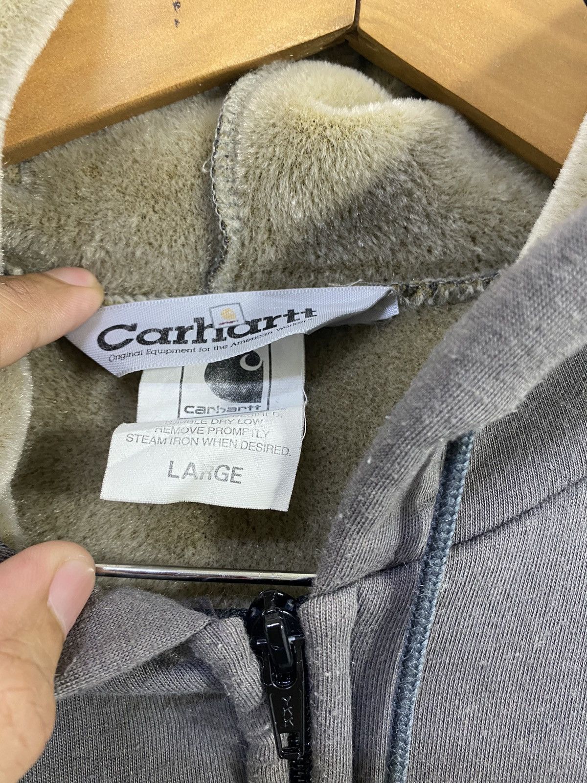 Carhartt Carhartt Small Logo Sweater Jacket With Hoodie Design Size US L / EU 52-54 / 3 - 3 Thumbnail