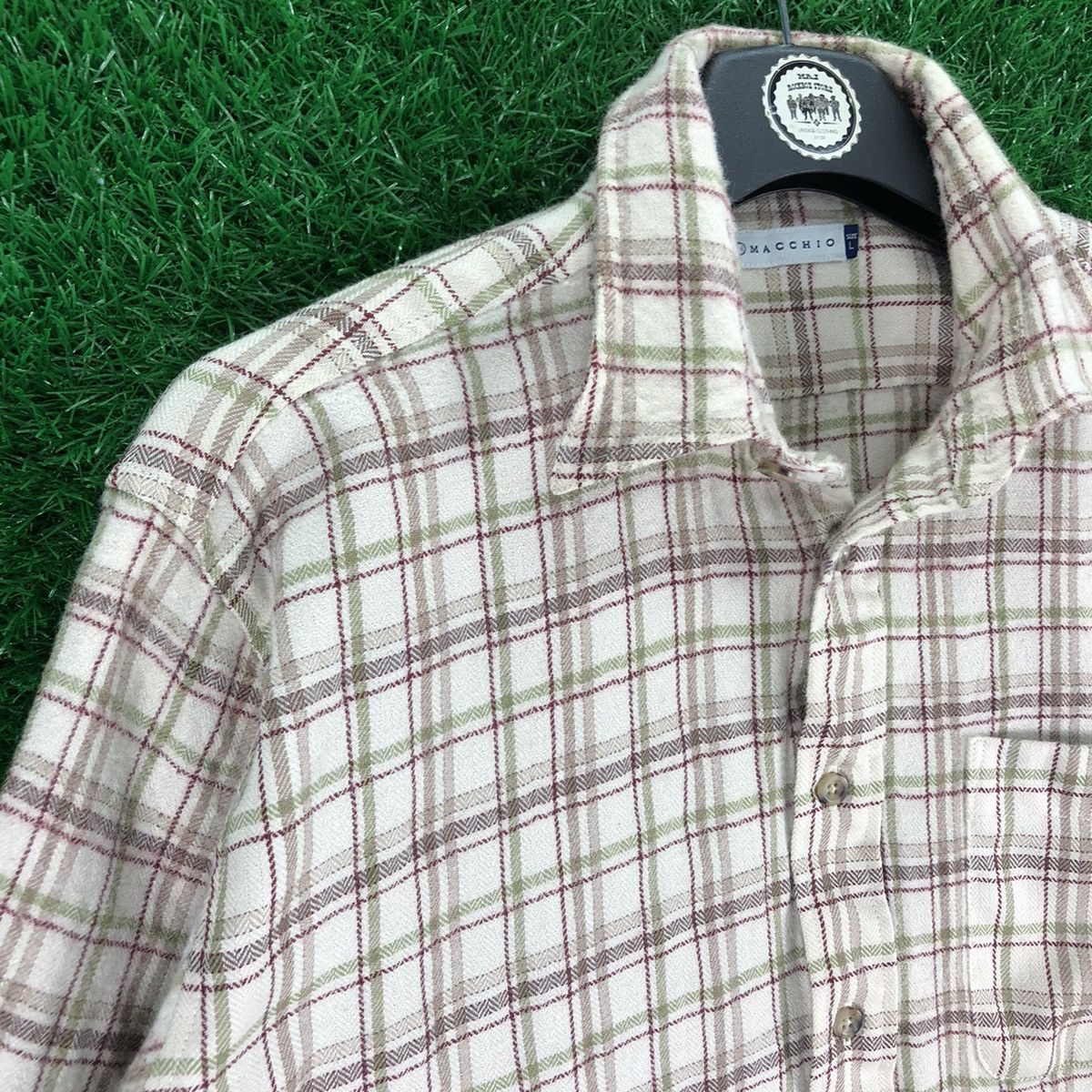 Flannel Vintage Wool Flannel Checkered by Macchio Size US M / EU 48-50 / 2 - 2 Thumbnail