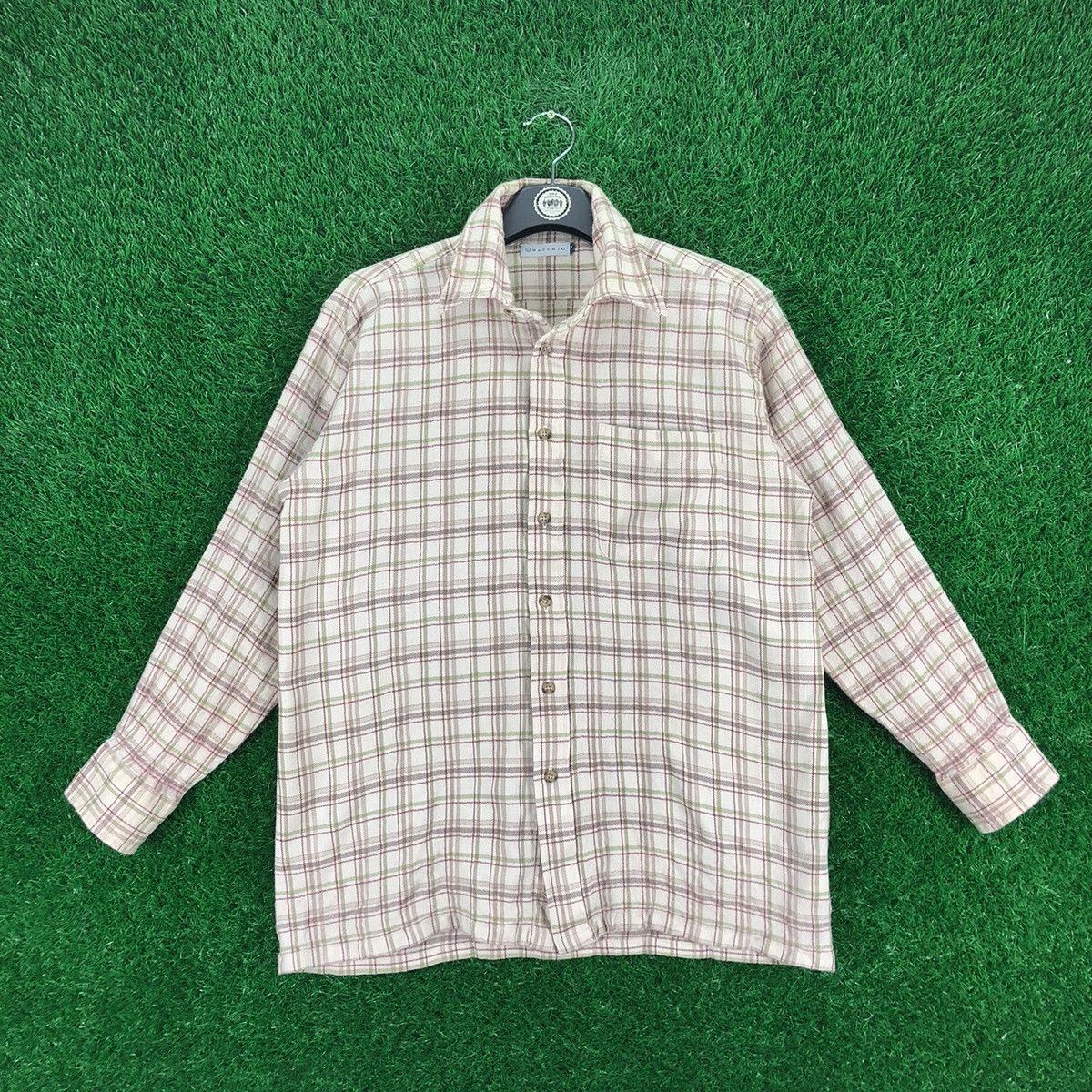 image of Wool Flannel Checkered By Macchio, Men's (Size Medium)