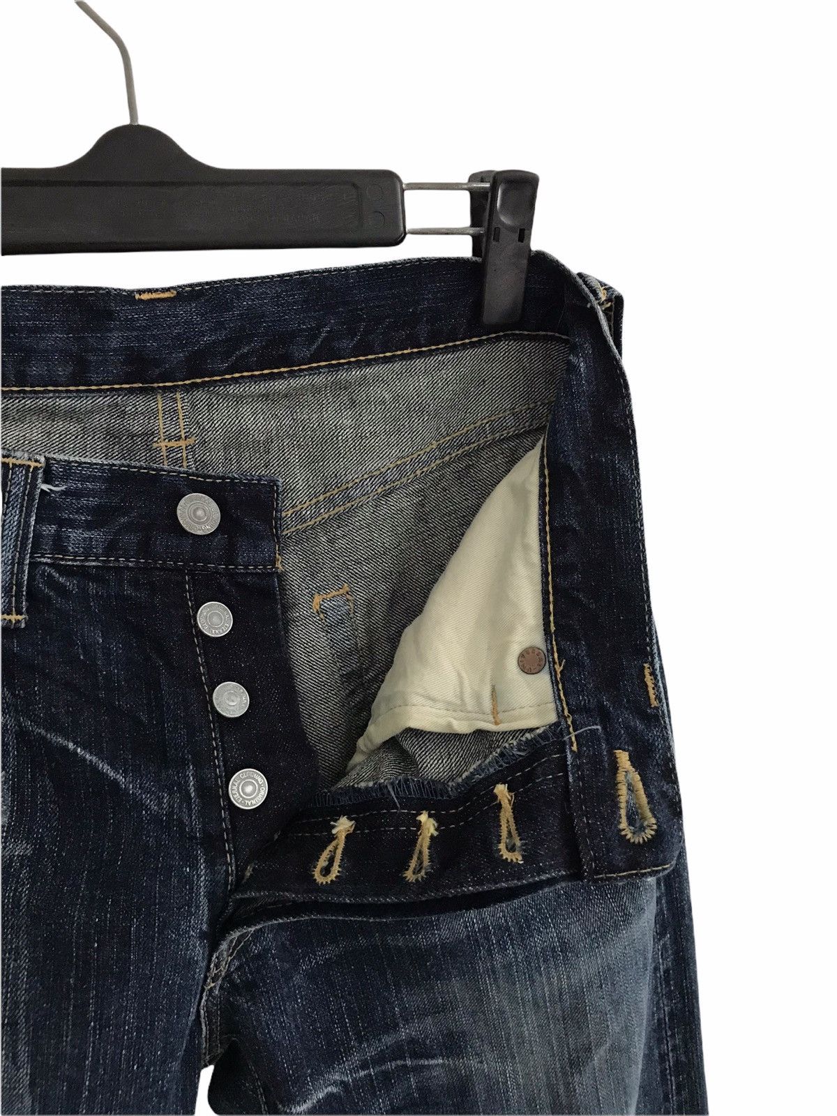 Eternal ETERNAL Lightning Distressed Denim Jeans Made In Japan Size US 30 / EU 46 - 9 Thumbnail