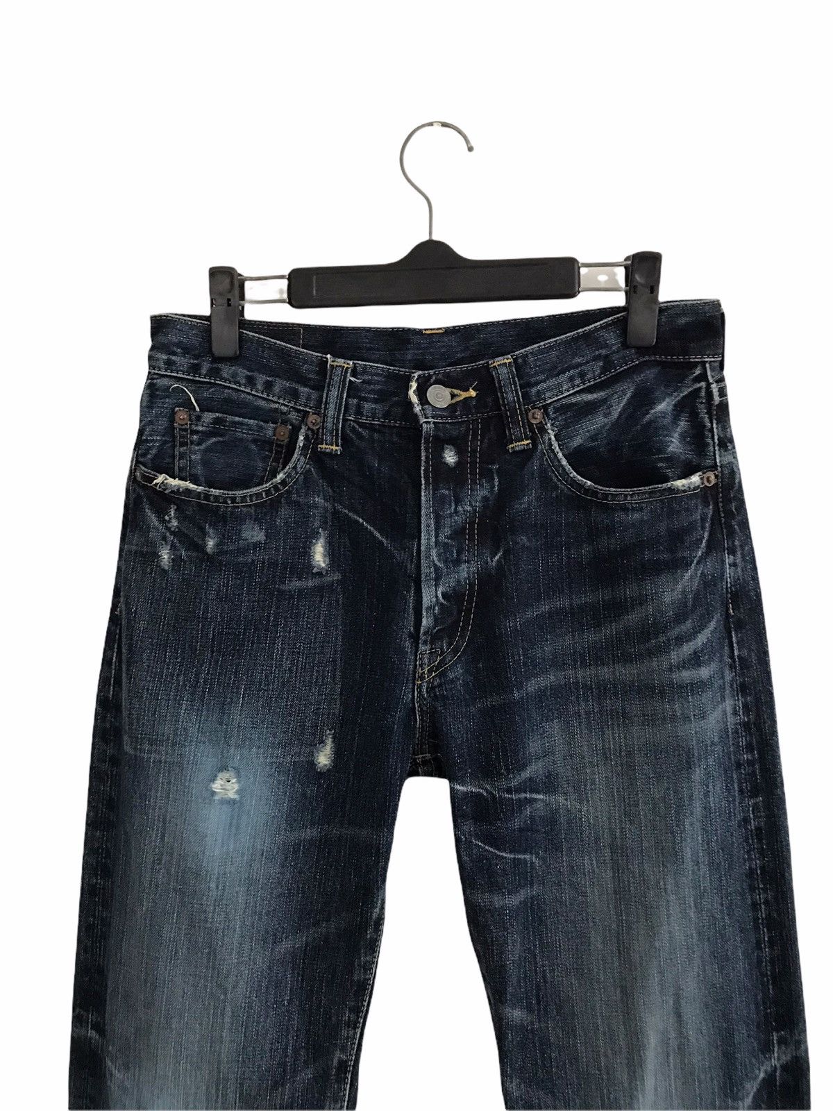 ETERNAL Lightning Distressed Denim Jeans Made In Japan