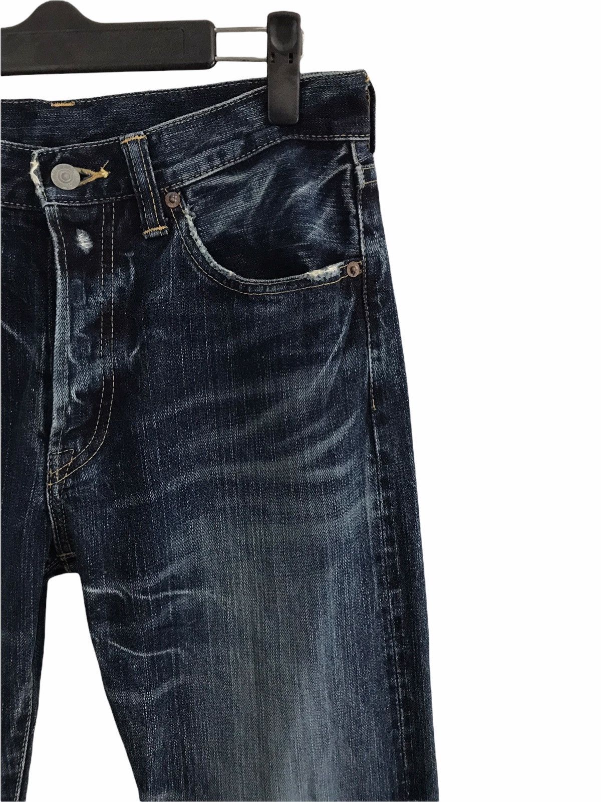 Eternal ETERNAL Lightning Distressed Denim Jeans Made In Japan Size US 30 / EU 46 - 5 Thumbnail