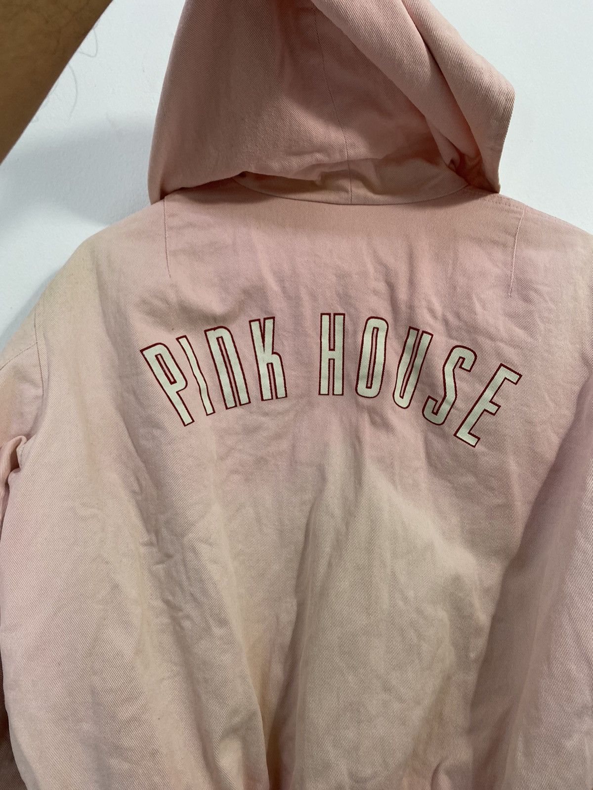 Japanese Brand × Pink House Vintage Pink House Bomber Jacket Big Logo Design With Hoodie Size US M / EU 48-50 / 2 - 9 Thumbnail