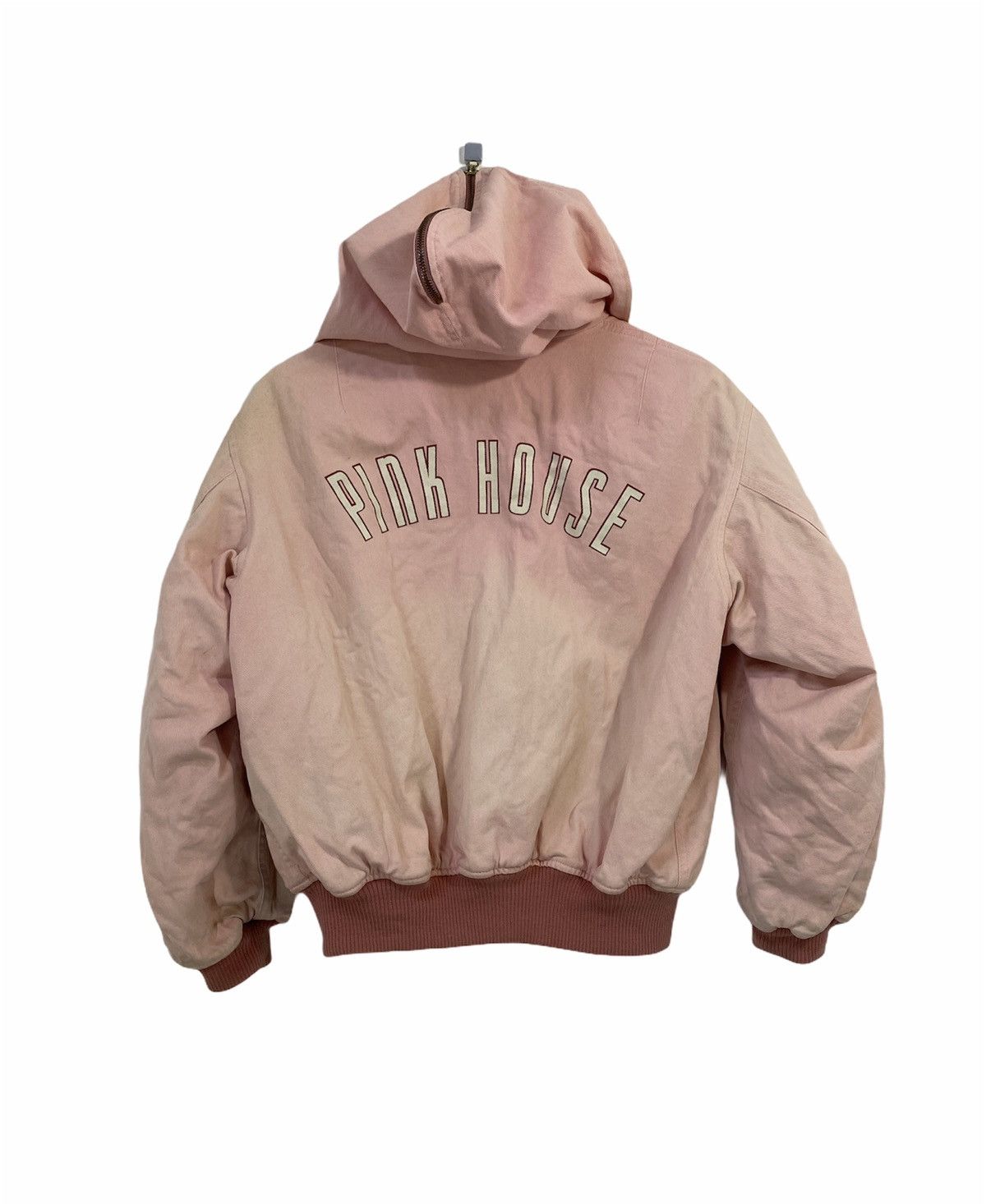Japanese Brand × Pink House Vintage Pink House Bomber Jacket Big Logo Design With Hoodie Size US M / EU 48-50 / 2 - 2 Thumbnail