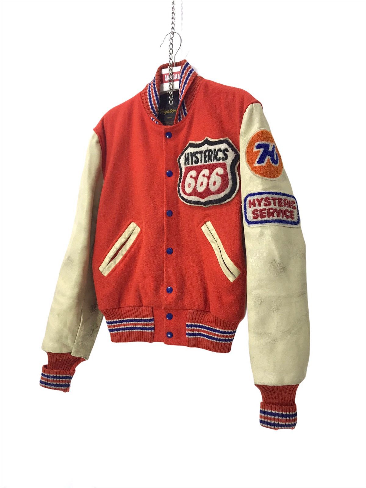 Hysteric Glamour Rare Vtg late 90s🔥Hysteric Glamour Varsity 76 Service 1🟩9 Size US M / EU 48-50 / 2 - 5 Thumbnail