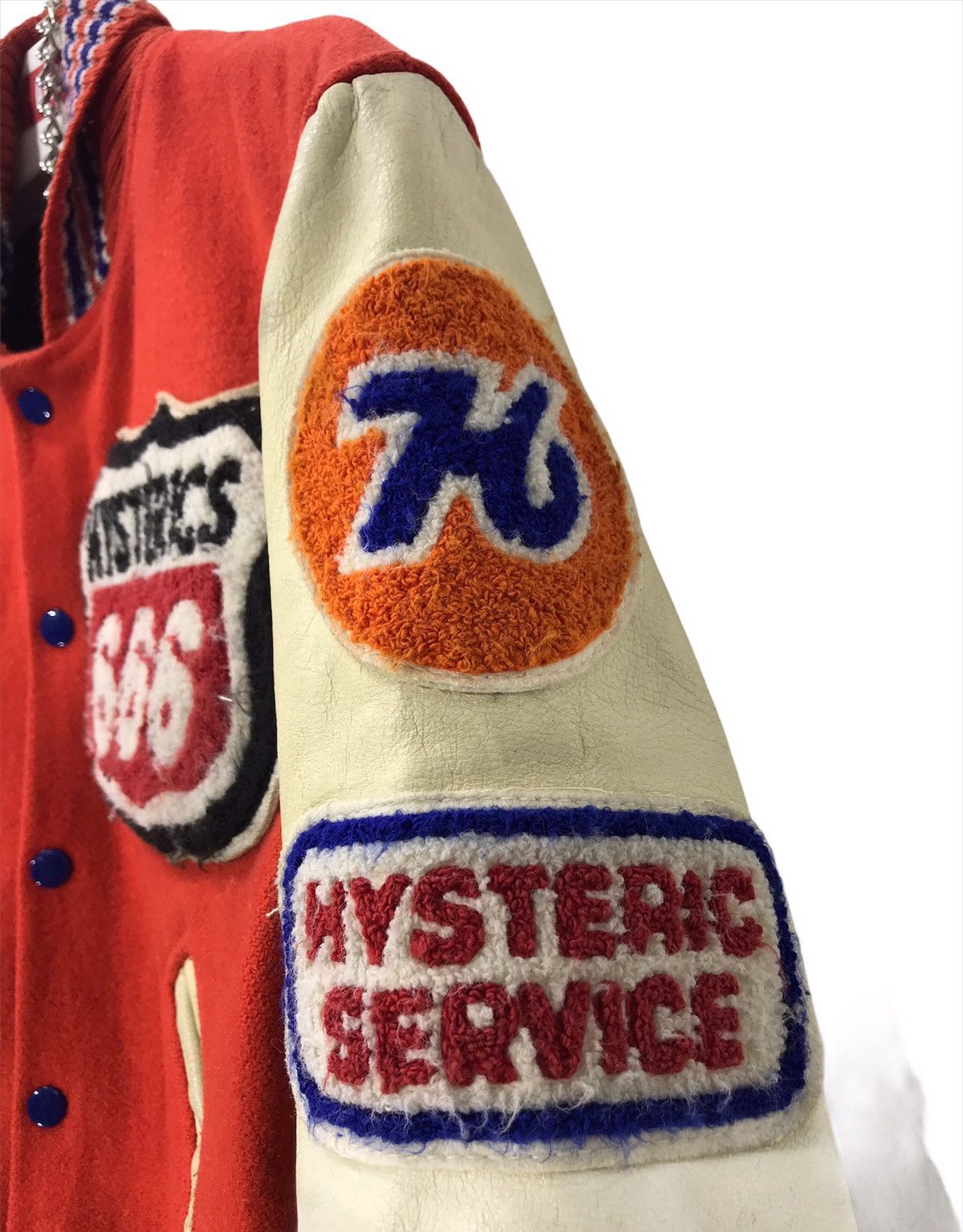 Hysteric Glamour Rare Vtg late 90s🔥Hysteric Glamour Varsity 76 Service 1🟩9 Size US M / EU 48-50 / 2 - 11 Thumbnail