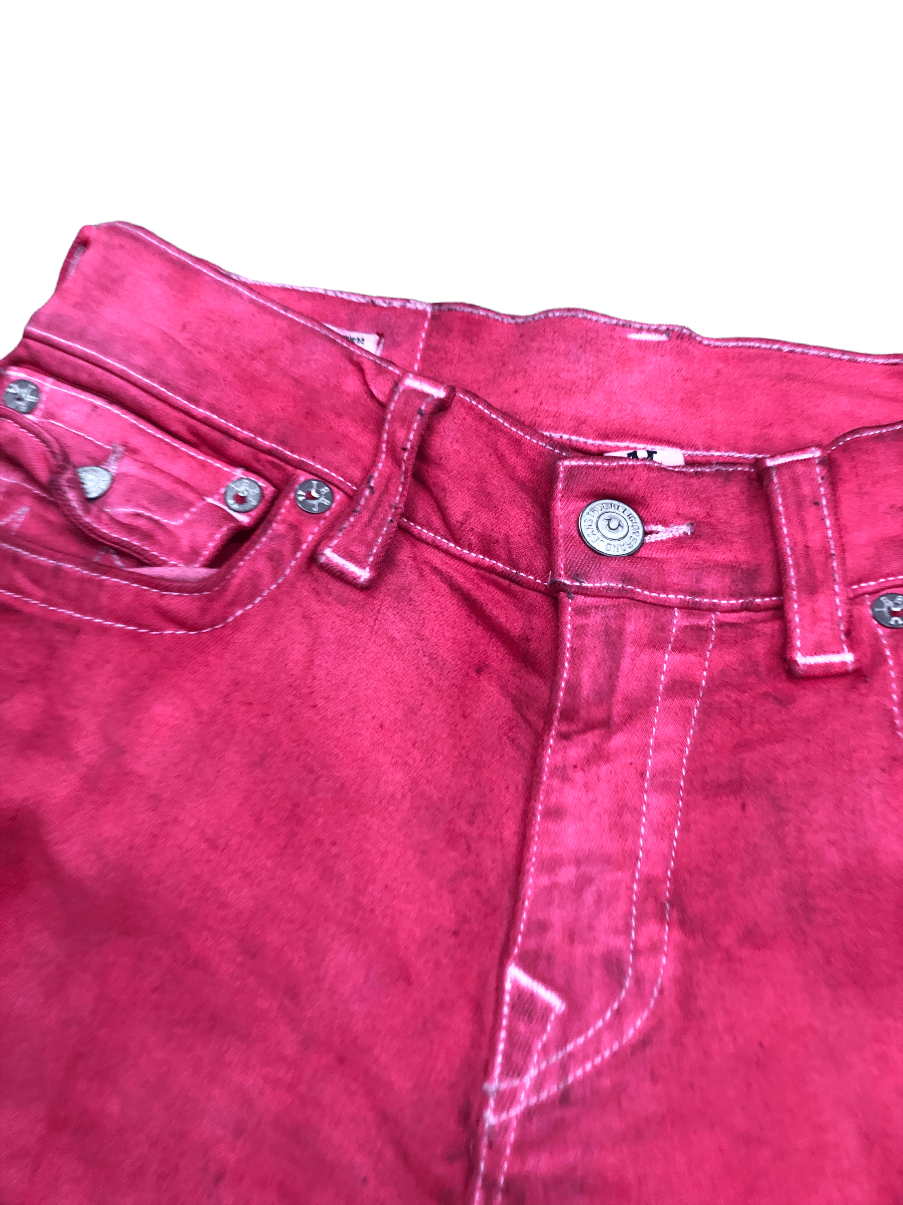 True Religion × Vintage Vintage True Religion Jeans Size 29 RICKY Red Size US 29 - 5 Thumbnail