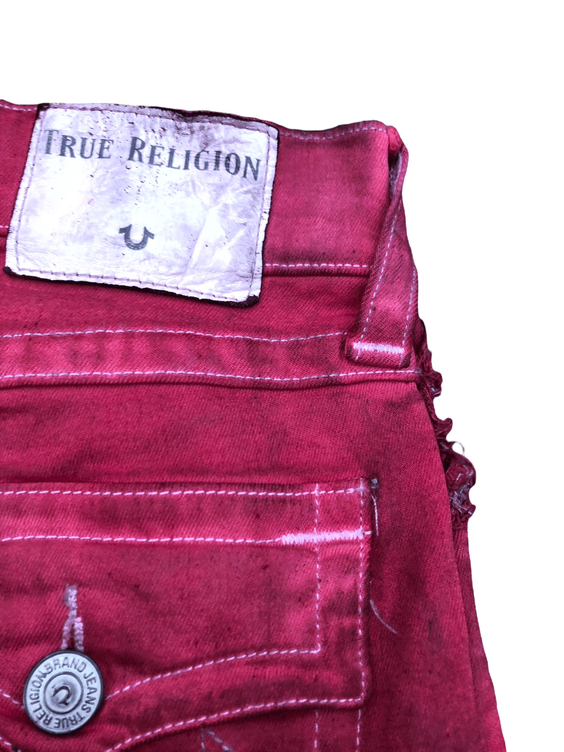 True Religion × Vintage Vintage True Religion Jeans Size 29 RICKY Red Size US 29 - 11 Thumbnail
