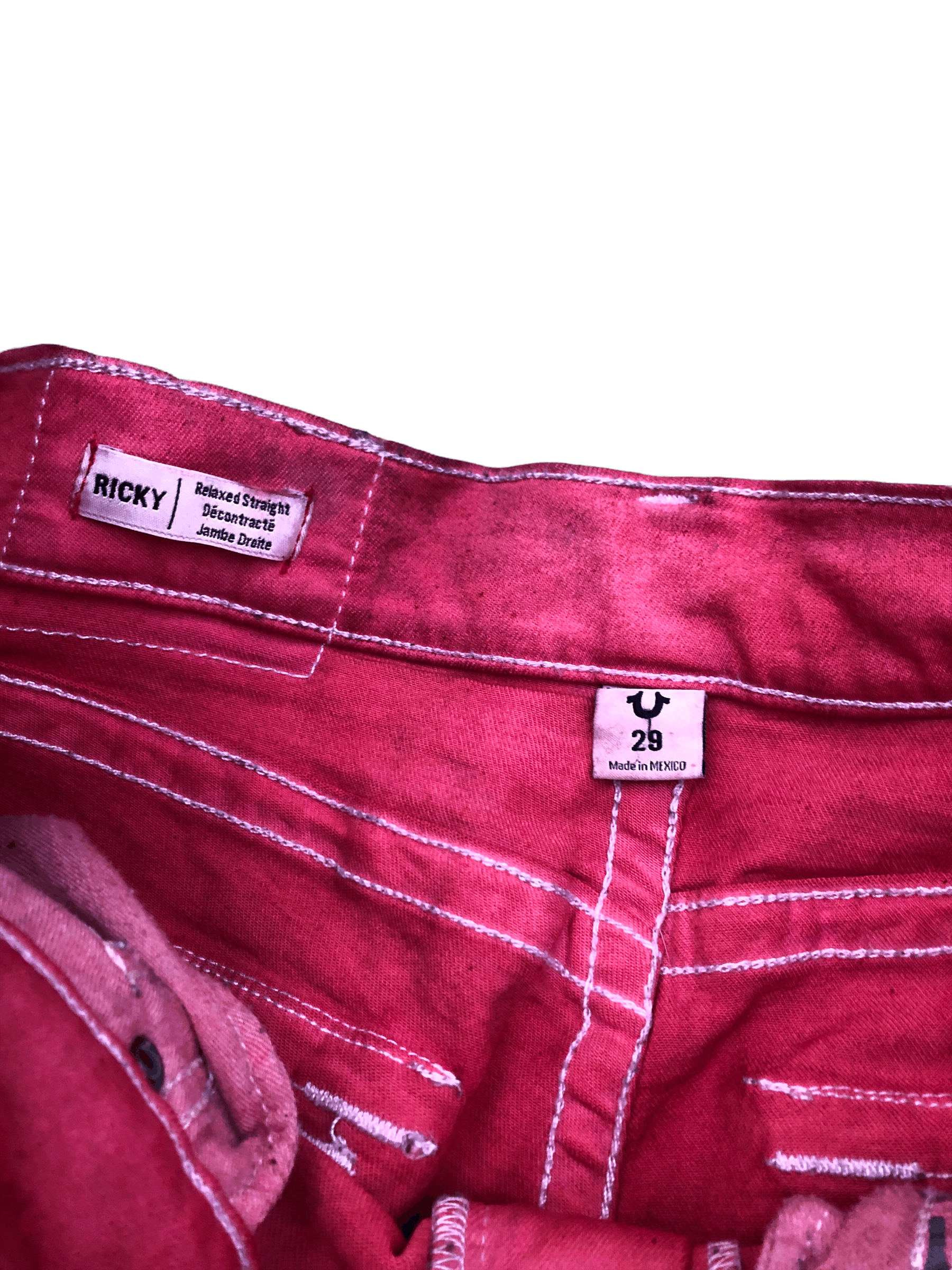 True Religion × Vintage Vintage True Religion Jeans Size 29 RICKY Red Size US 29 - 7 Thumbnail