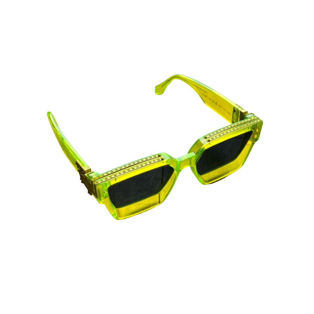 1.1 millionnaires sunglasses Louis Vuitton Yellow in Plastic - 32697901