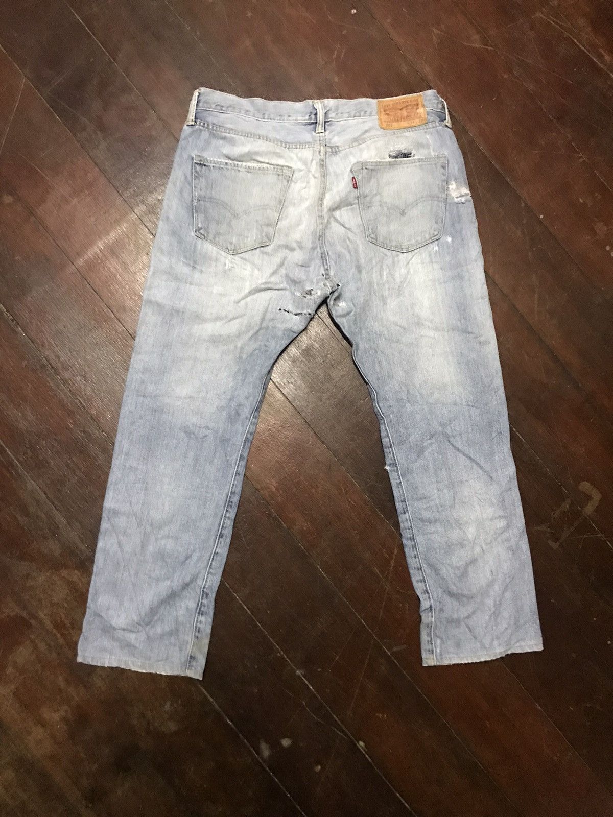 Levi's Vintage Clothing × Vintage 🔥rare 🔥Levi’s 501 distressed denim Size US 36 / EU 52 - 3 Thumbnail