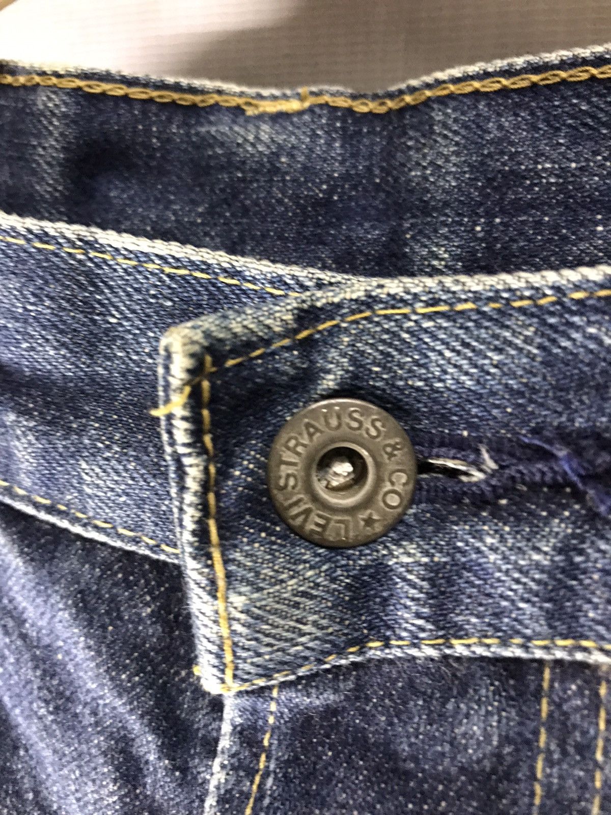 Levi's Vintage Clothing × Vintage Vintage Levi’s big E 701 xx selvedge distressed denim Size US 29 - 7 Thumbnail