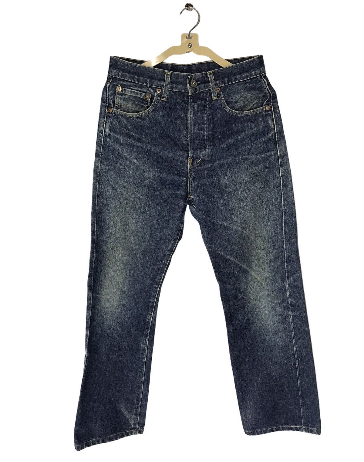 Levi's Vintage Clothing × Vintage Vintage Levi’s big E 701 xx selvedge distressed denim Size US 29 - 1 Thumbnail