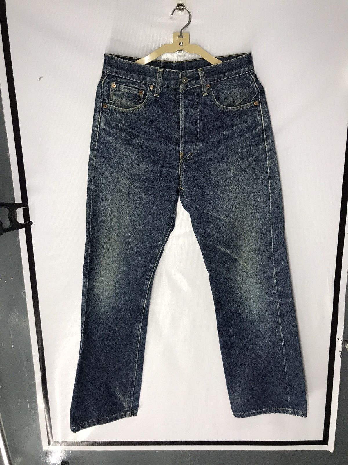 Levi's Vintage Clothing × Vintage Vintage Levi’s big E 701 xx selvedge distressed denim Size US 29 - 15 Thumbnail