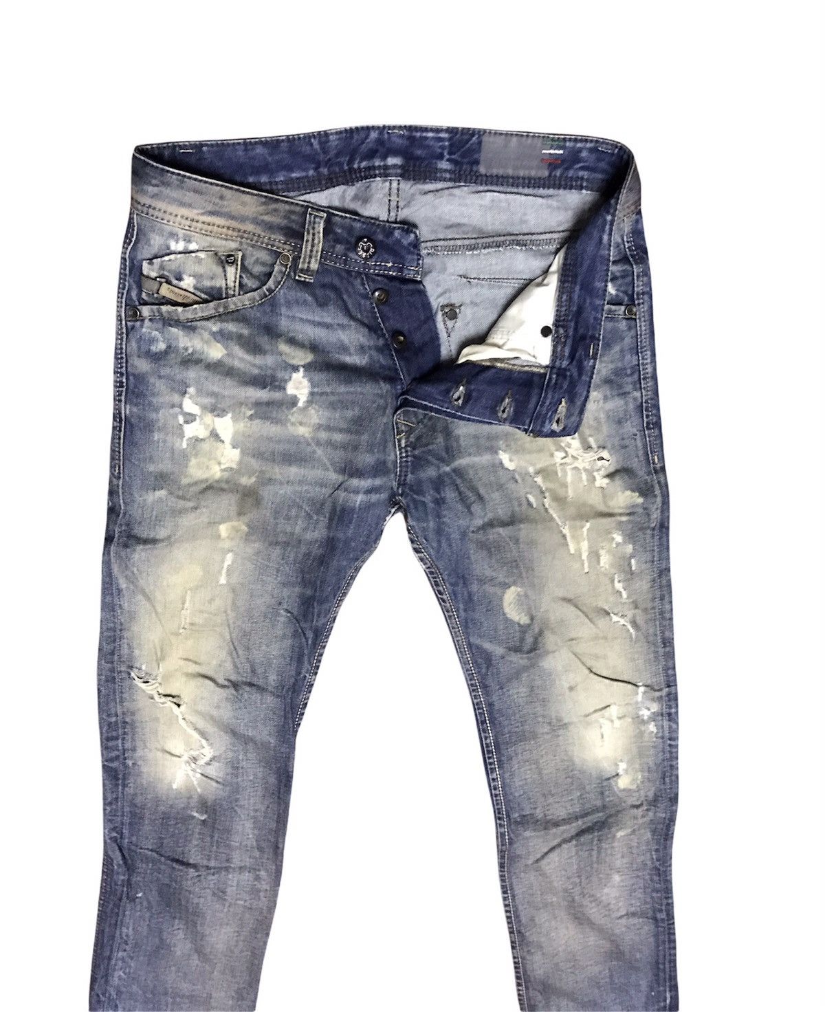 Diesel Diesel blue eyecons 2013/2 edition distressed denim jeans Size US 32 / EU 48 - 5 Thumbnail