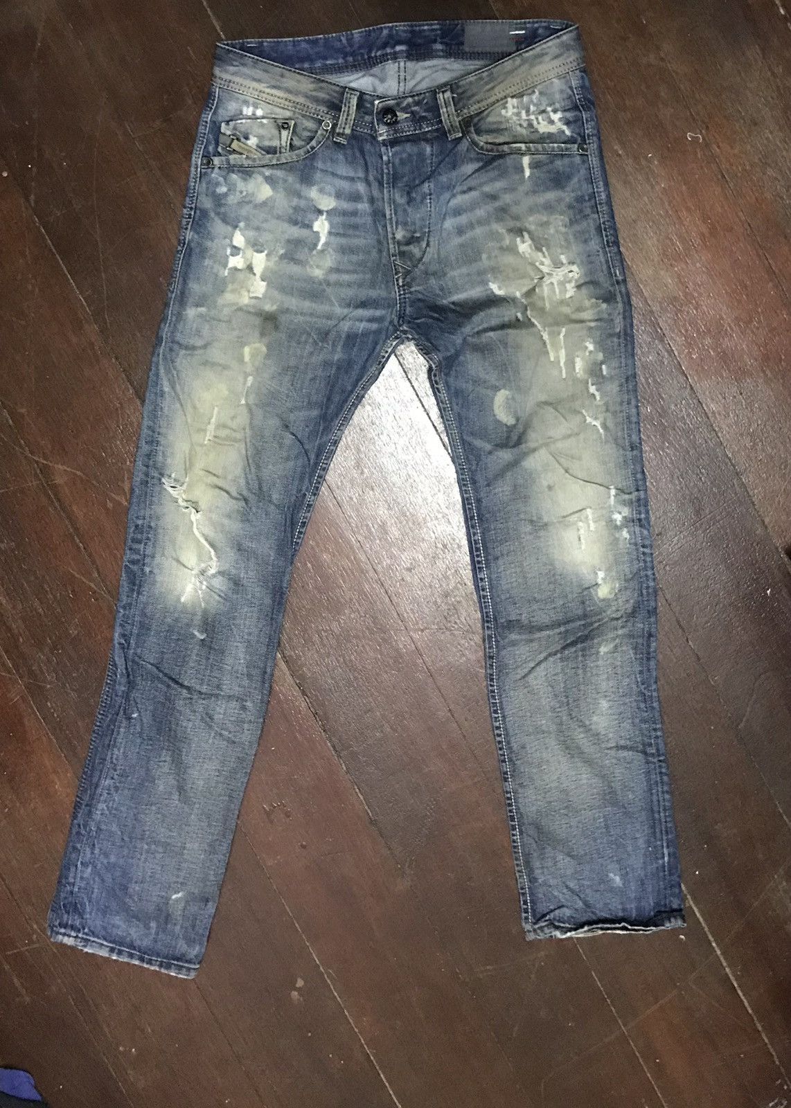 Diesel Diesel blue eyecons 2013/2 edition distressed denim jeans Size US 32 / EU 48 - 12 Thumbnail